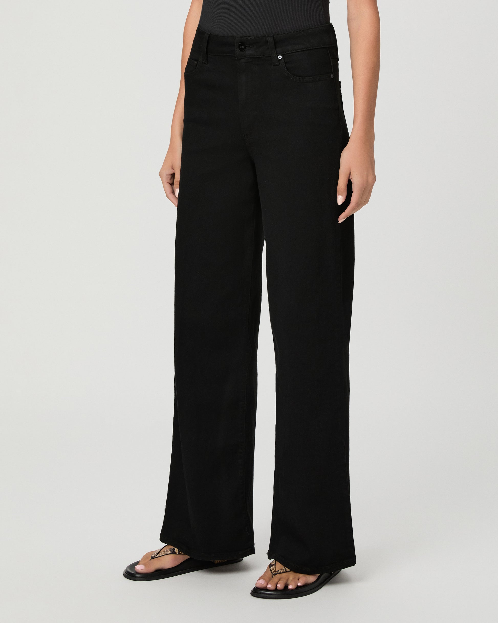 Anessa 31 Inch Wide Leg Jean - Black Shadow 23