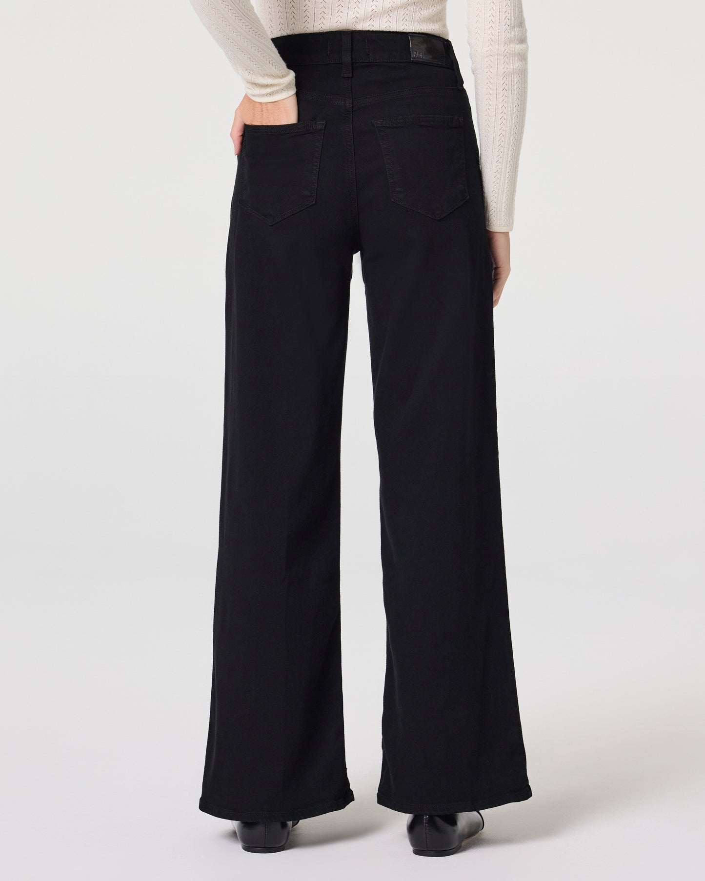 Anessa 31 Inch Wide Leg Jean - Black Shadow 23