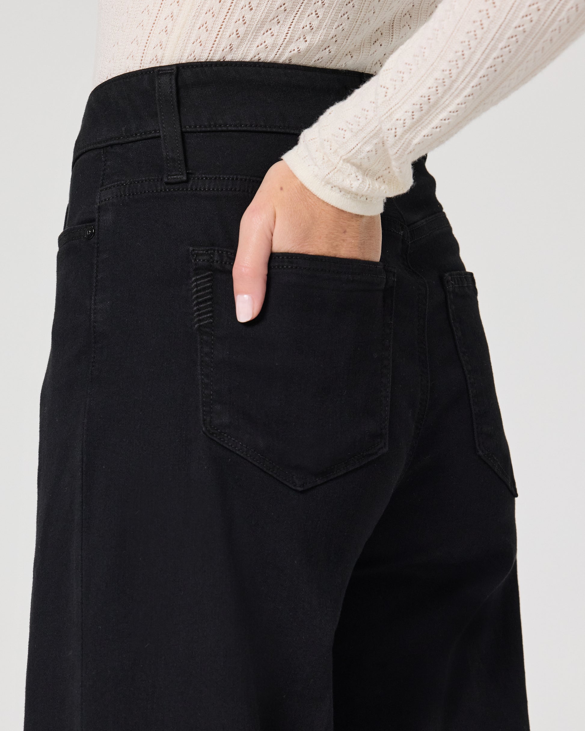 Anessa 31 Inch Wide Leg Jean - Black Shadow 23