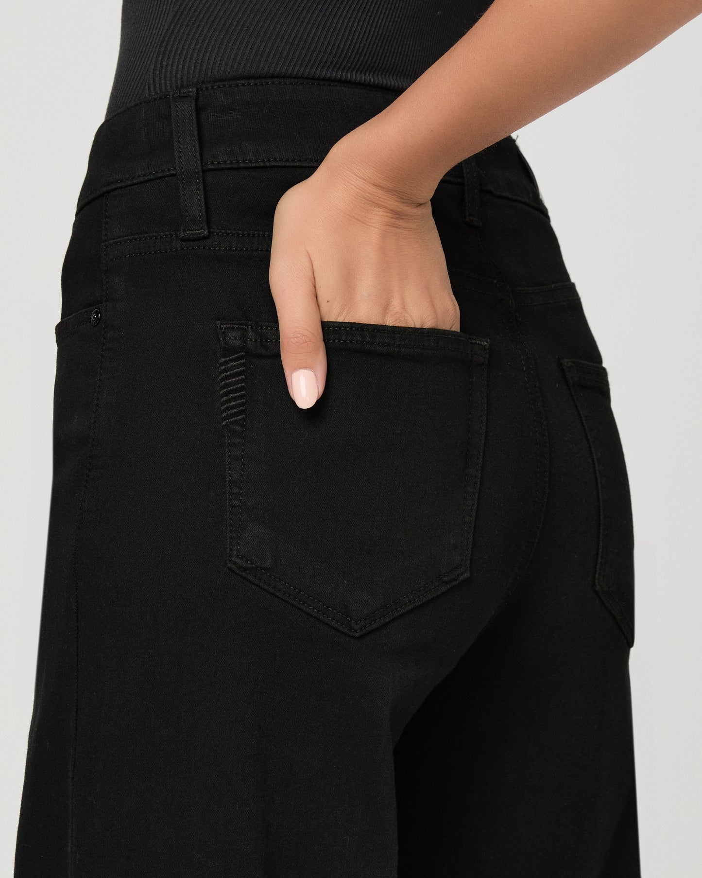 Anessa 31 Inch Wide Leg Jean - Black Shadow 23
