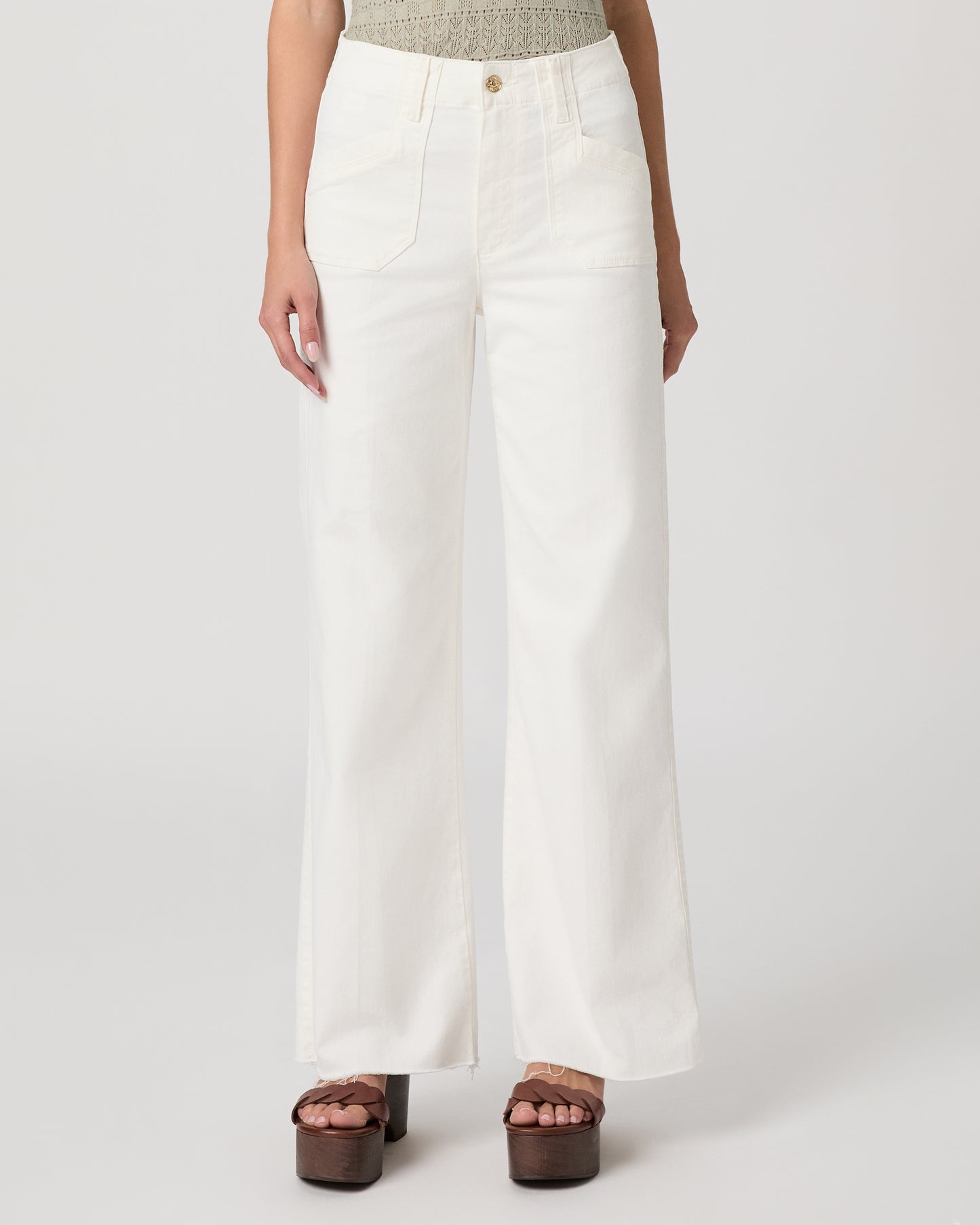 Anessa 31 Inch Wide Leg - Tonal Ecru 23