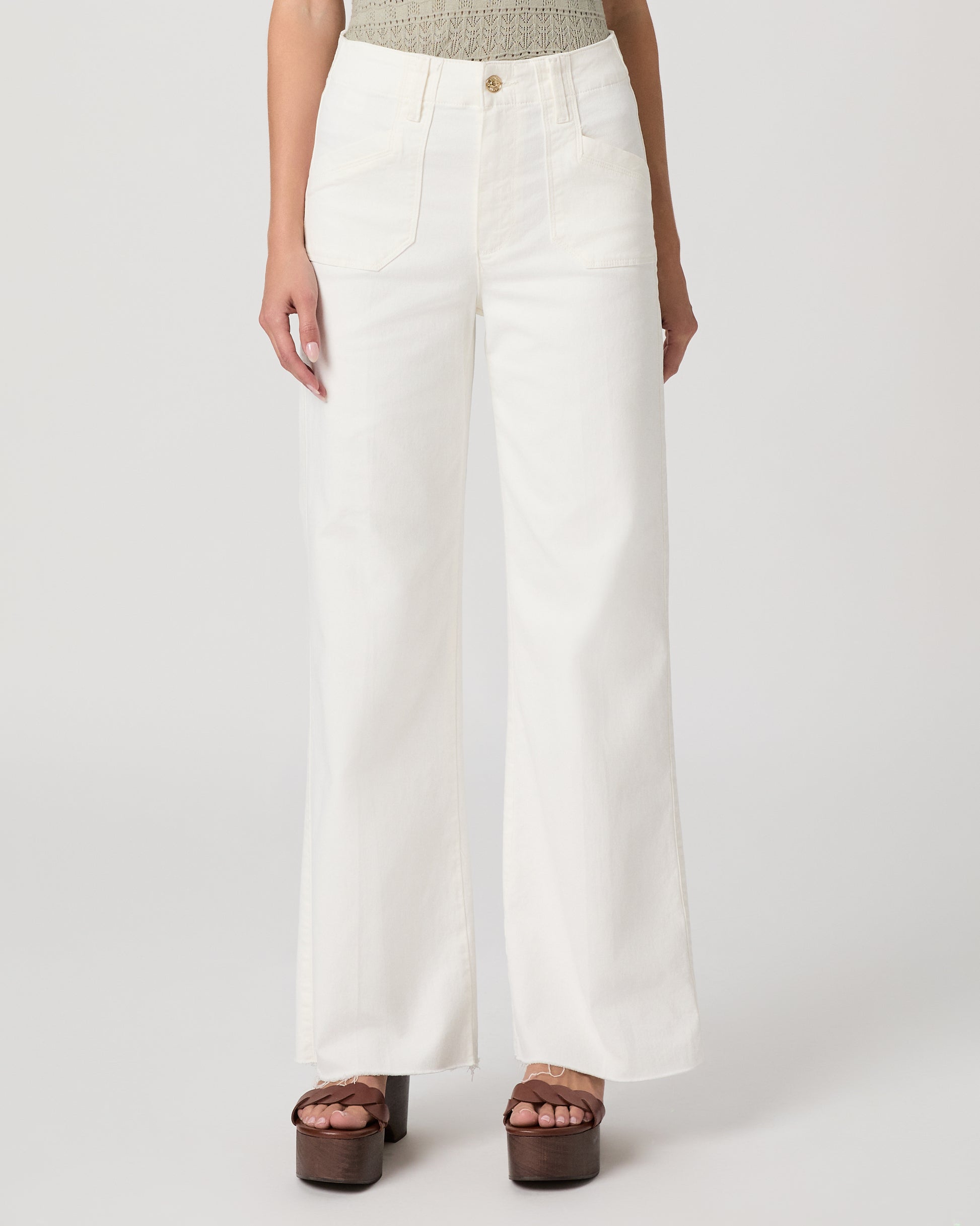 Anessa 31 Inch Wide Leg - Tonal Ecru 23