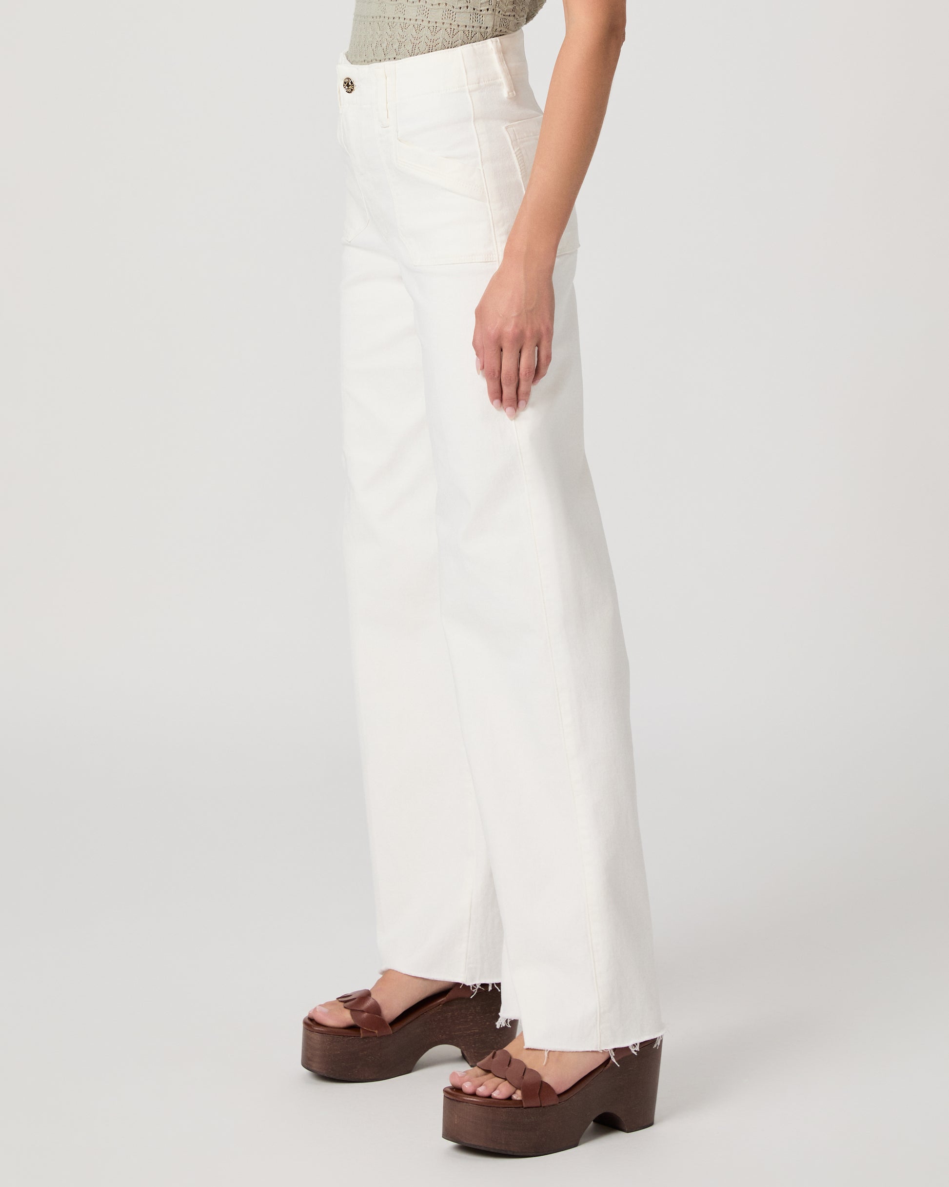 Anessa 31 Inch Wide Leg - Tonal Ecru 23