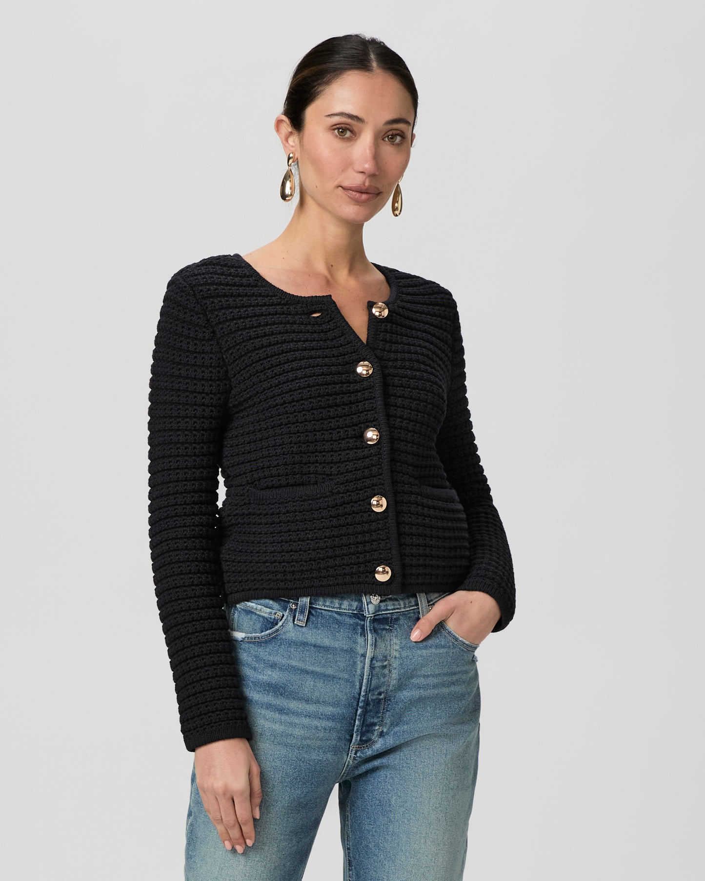 Oberon Cardigan - Black XXS