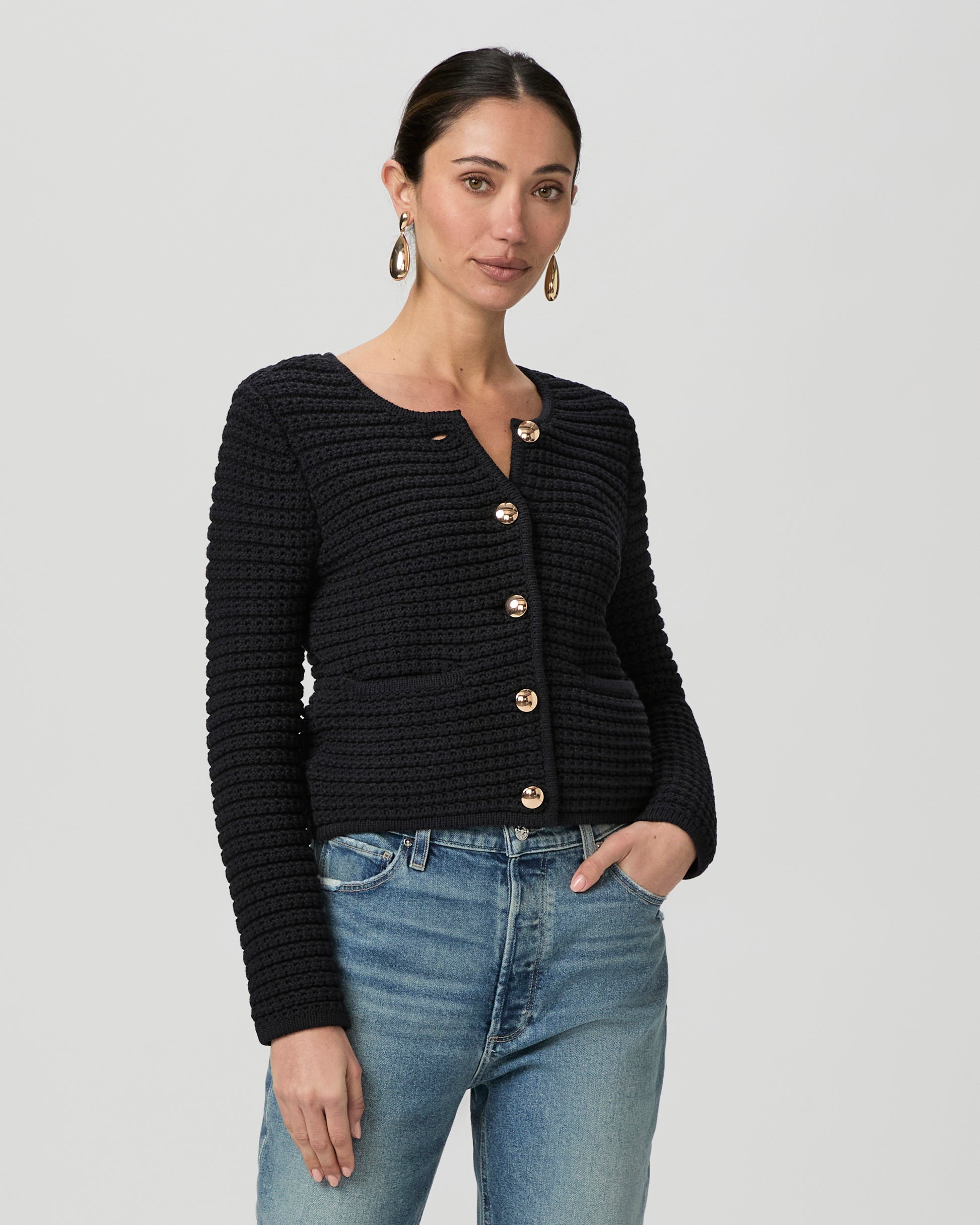 Oberon Cardigan - Black XXS
