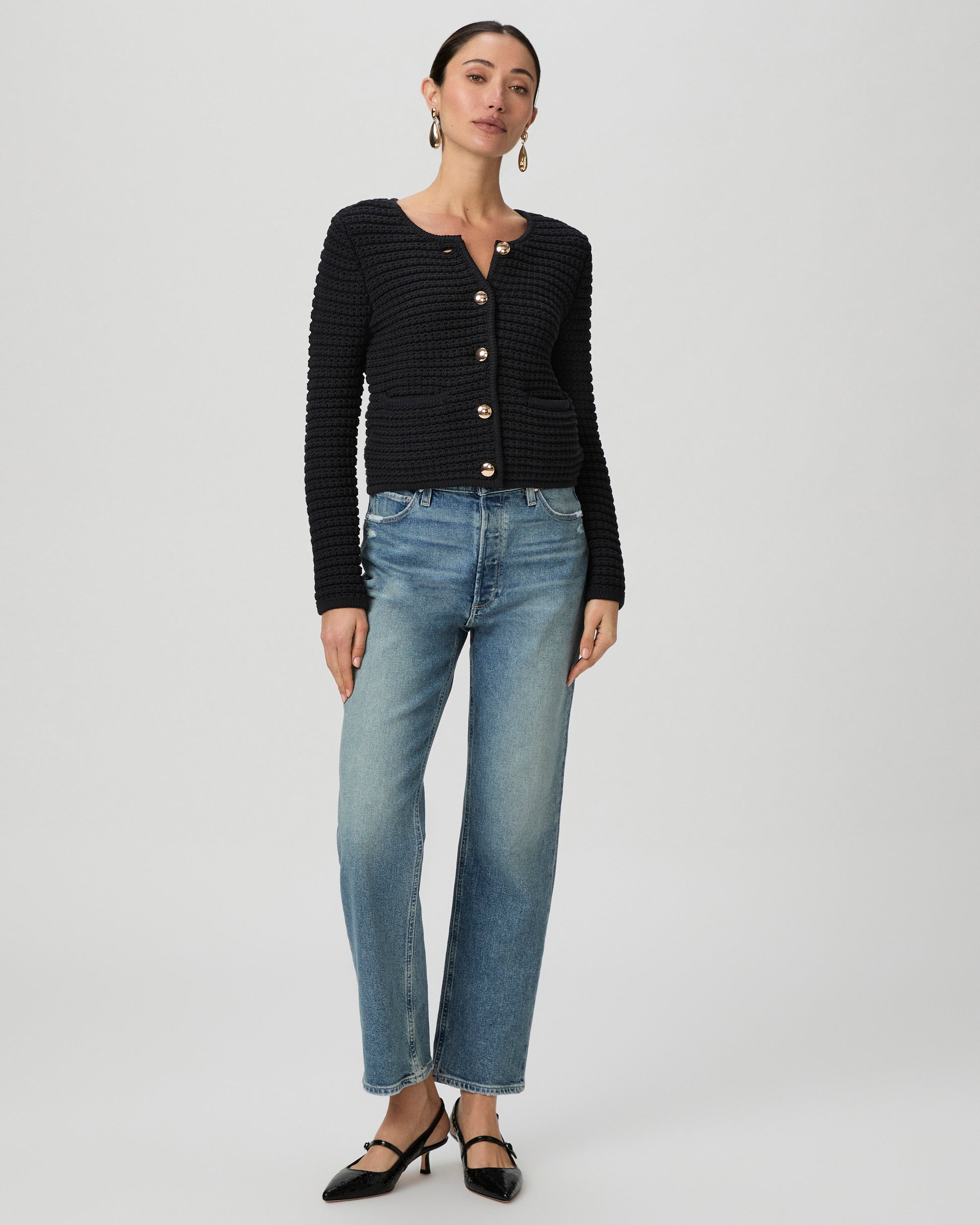 Oberon Cardigan - Black XXS
