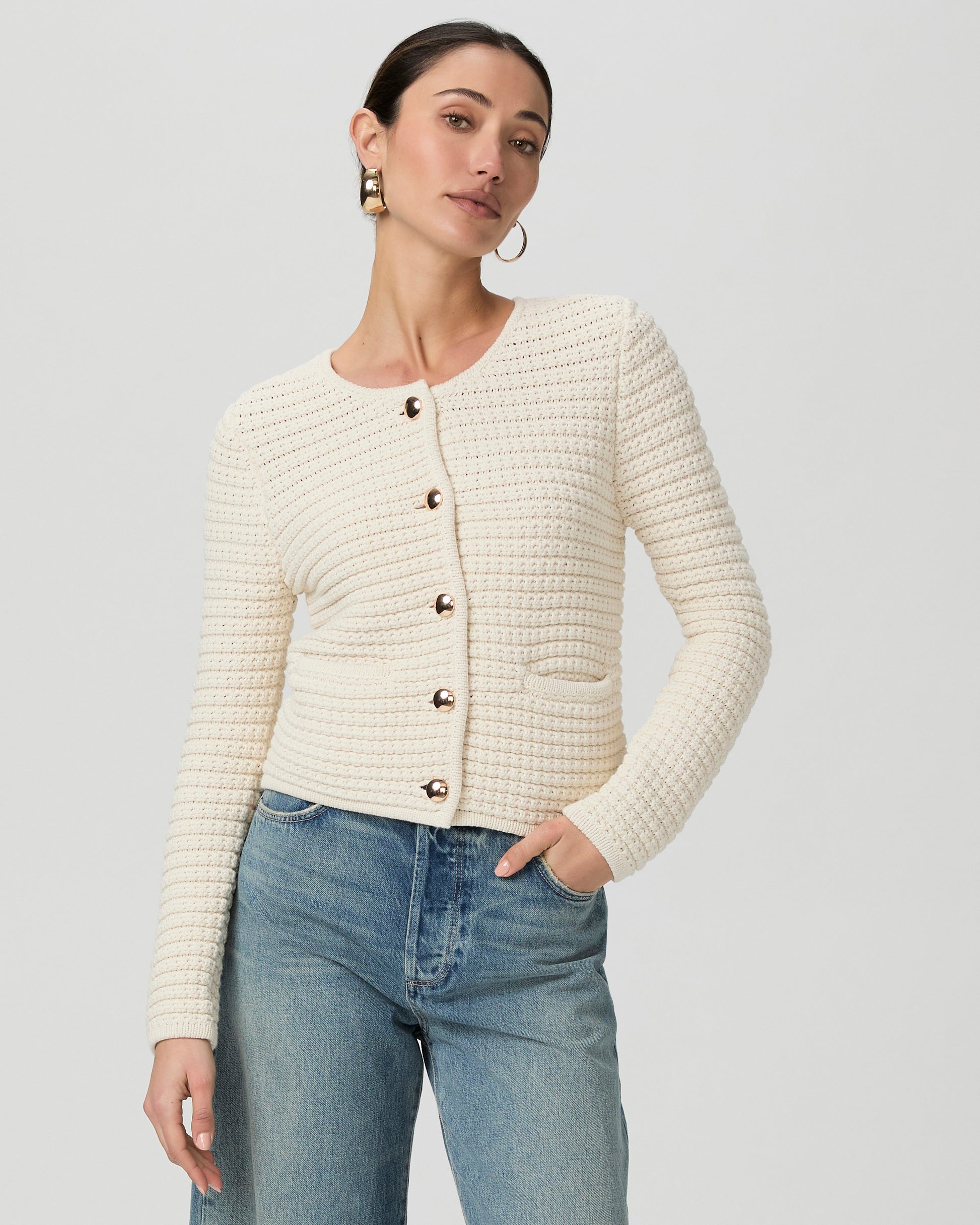 Oberon Cardigan - Ivory XXS