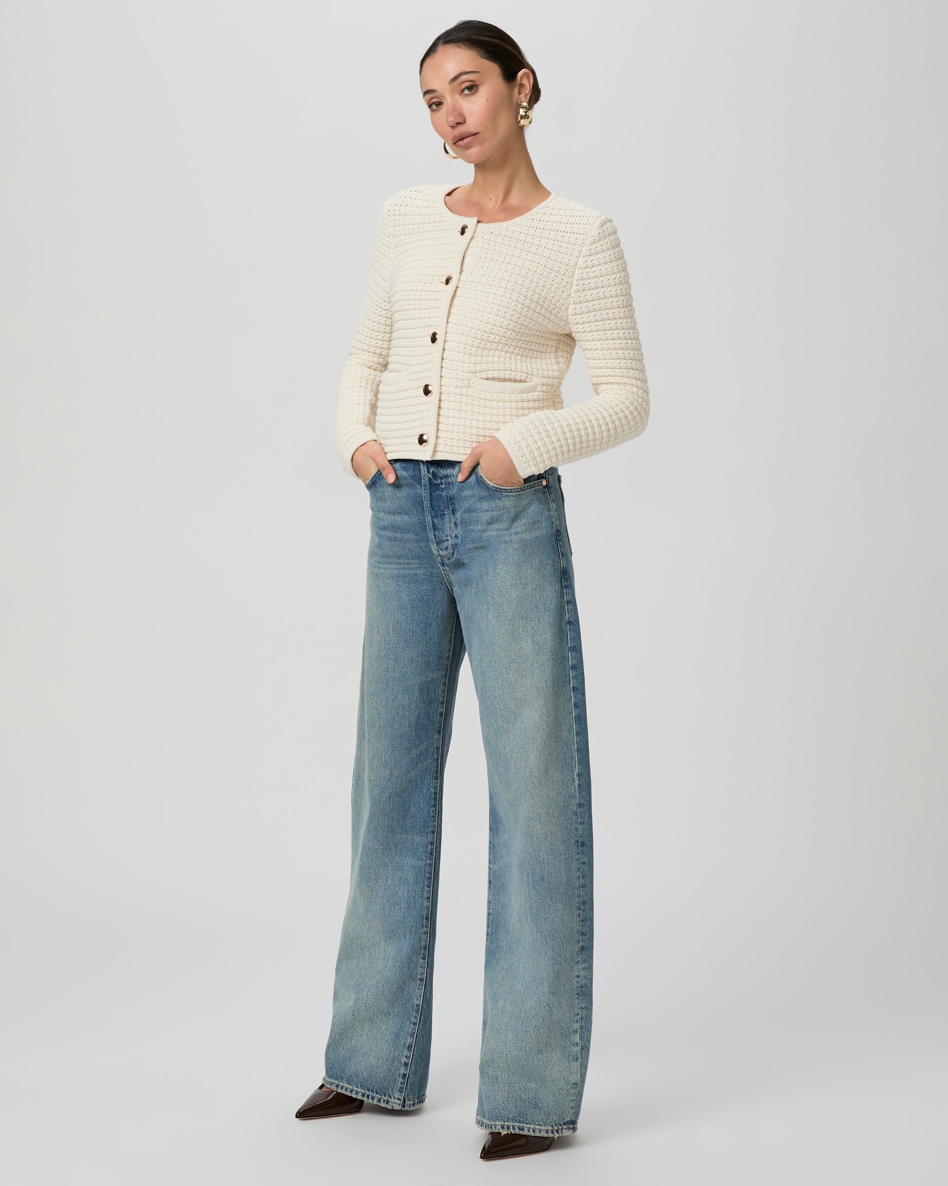 Oberon Cardigan - Ivory XXS
