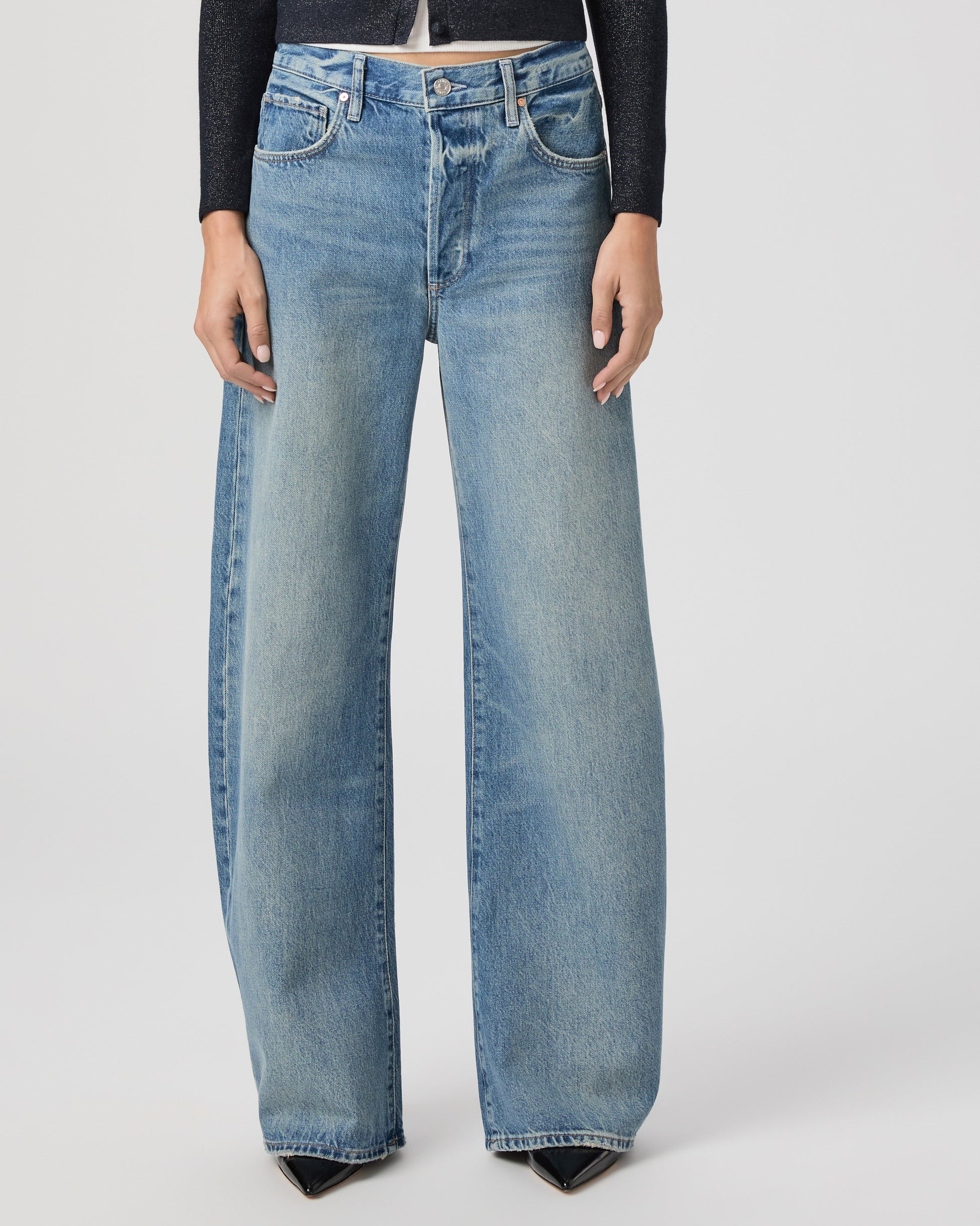 Arellia 32 Inch Barrel Leg Jean - Terrin 23