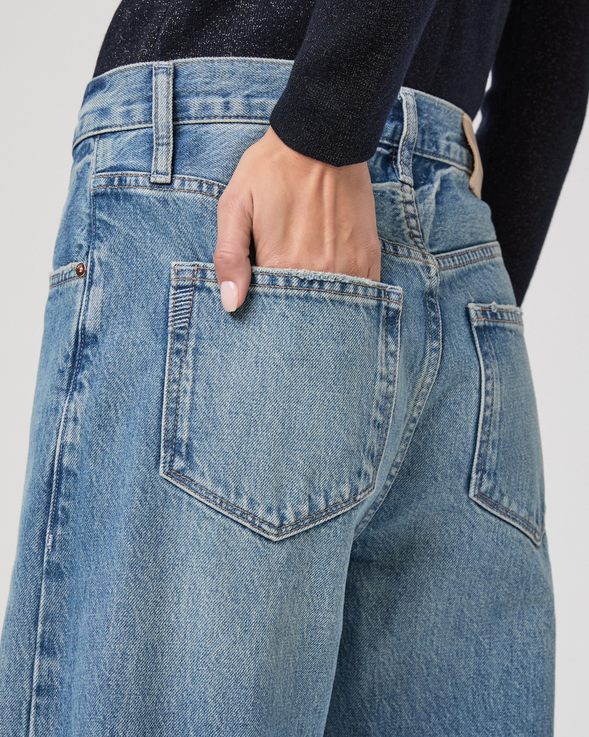 Arellia 32 Inch Barrel Leg Jean - Terrin 23