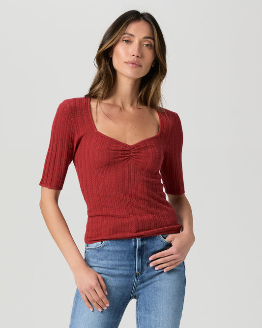 Merril Top - Carmine Red XXS