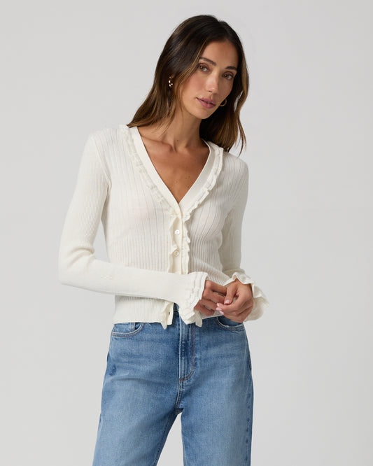 Demetra Cardigan - Antique White XXS