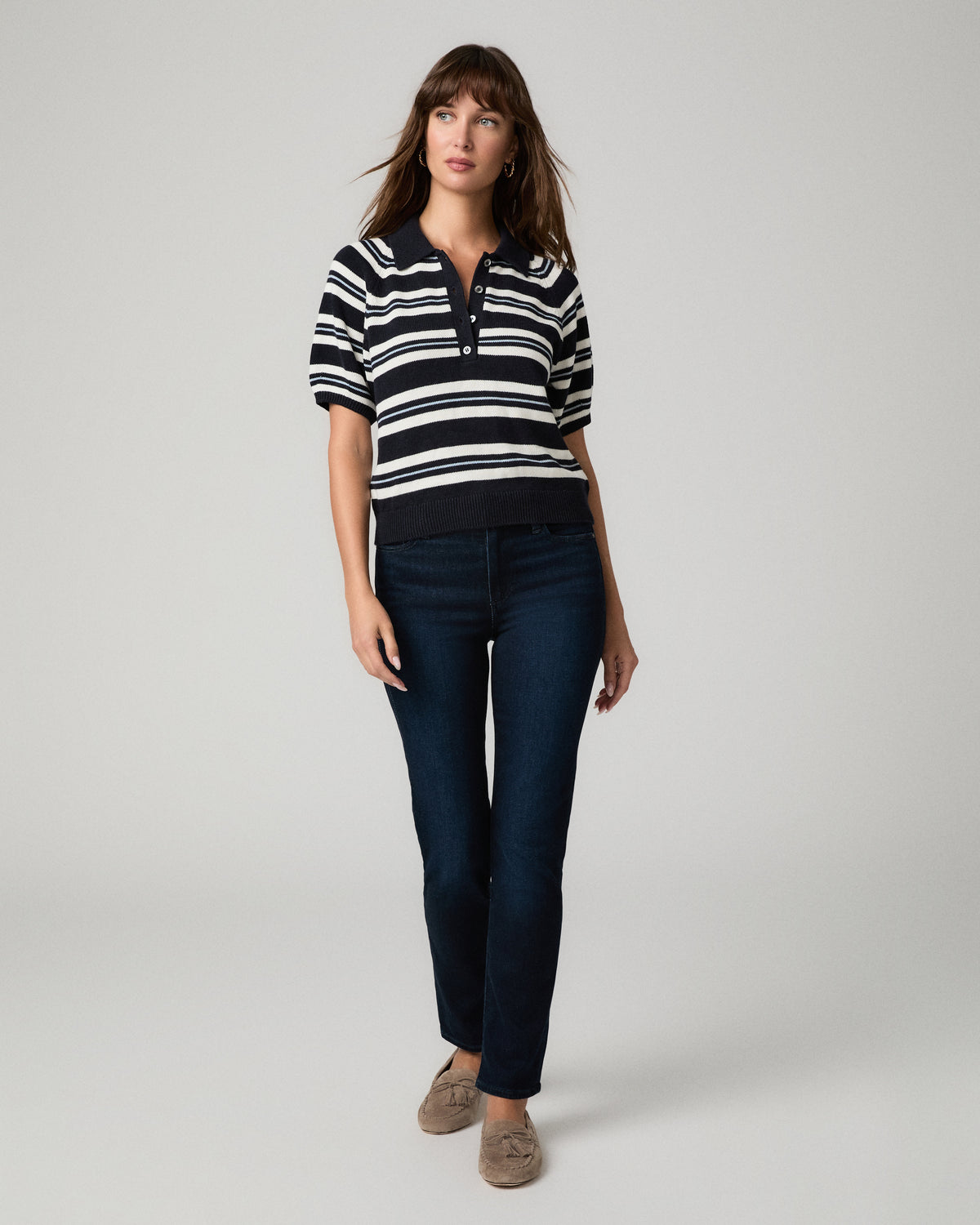 Birch Top - Navy Multi XXS