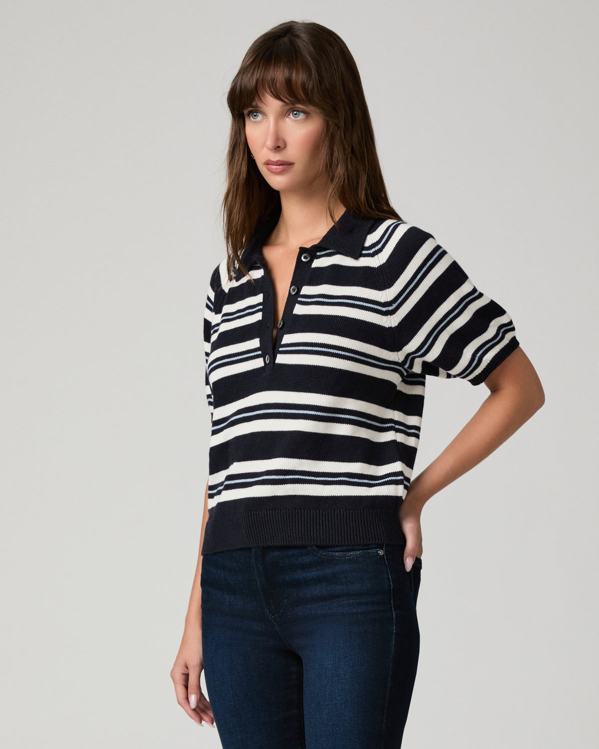 Birch Top - Navy Multi XXS