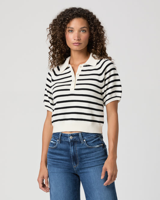 Birch Top - Antique White/Black XXS