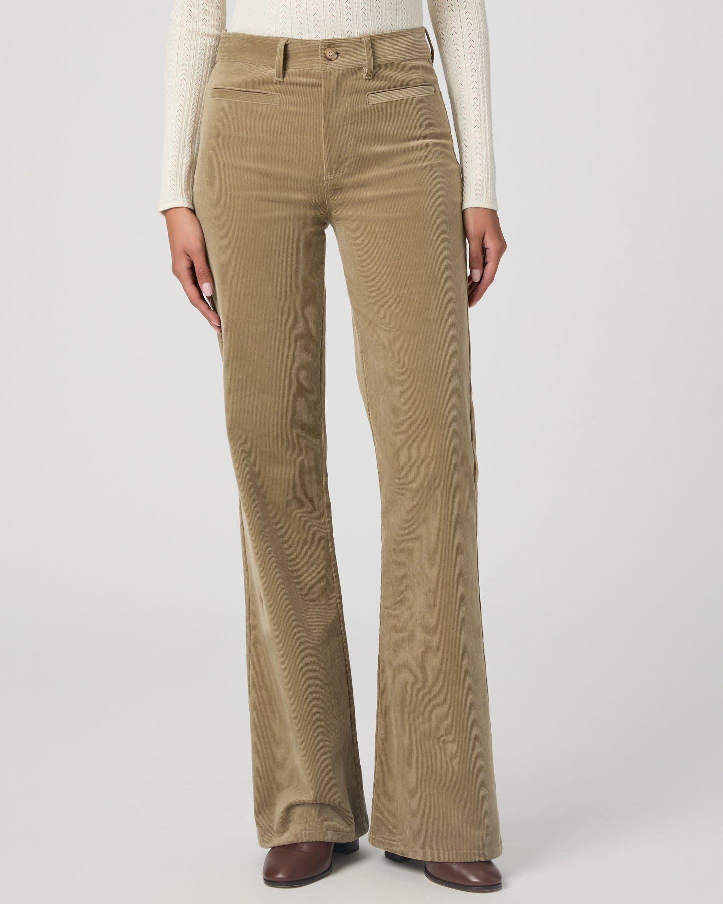 Leenah Wide Leg Pant - Dusty Olive Corduroy 00