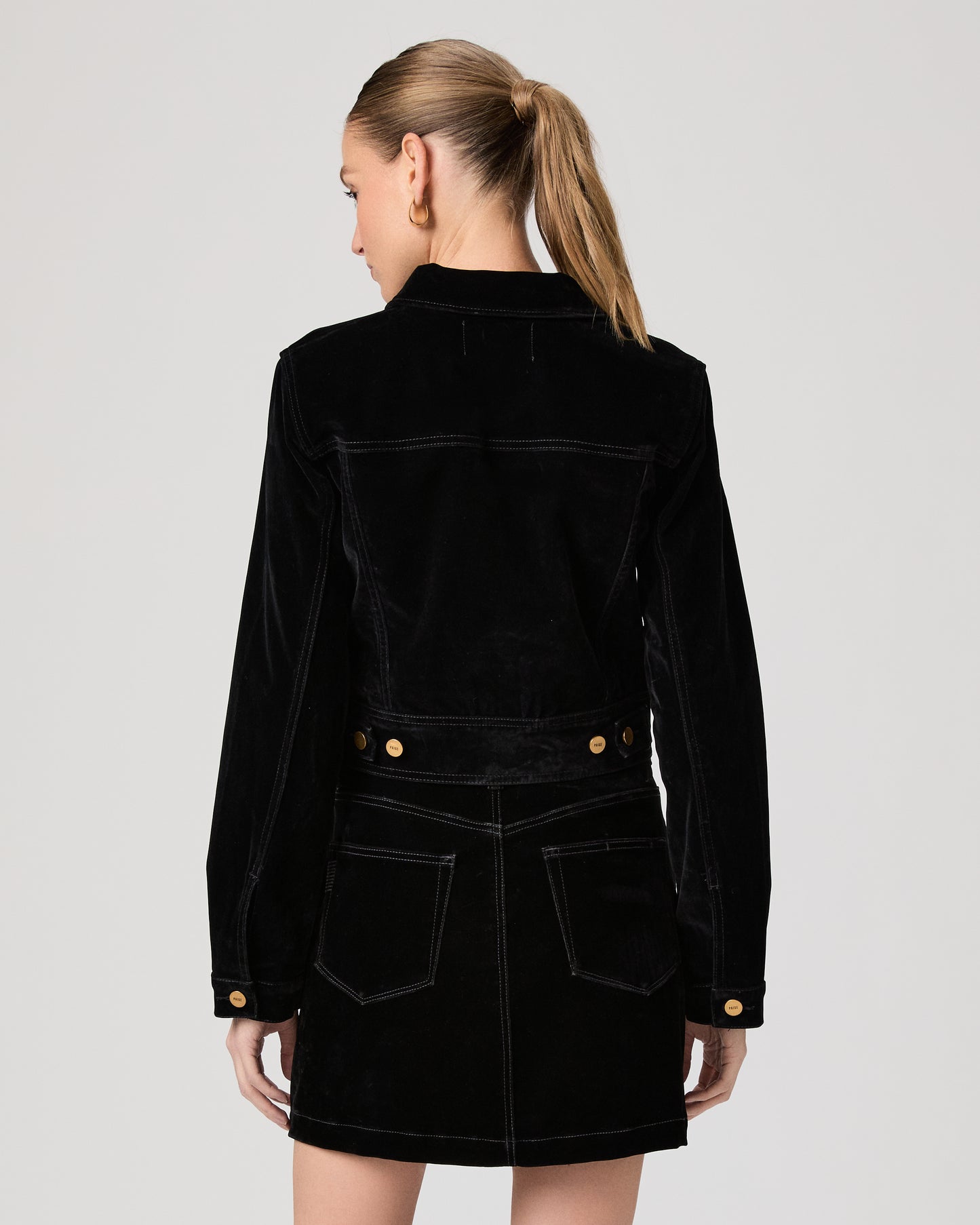 Chantal Jacket - Onyx Rich Velvet XXS