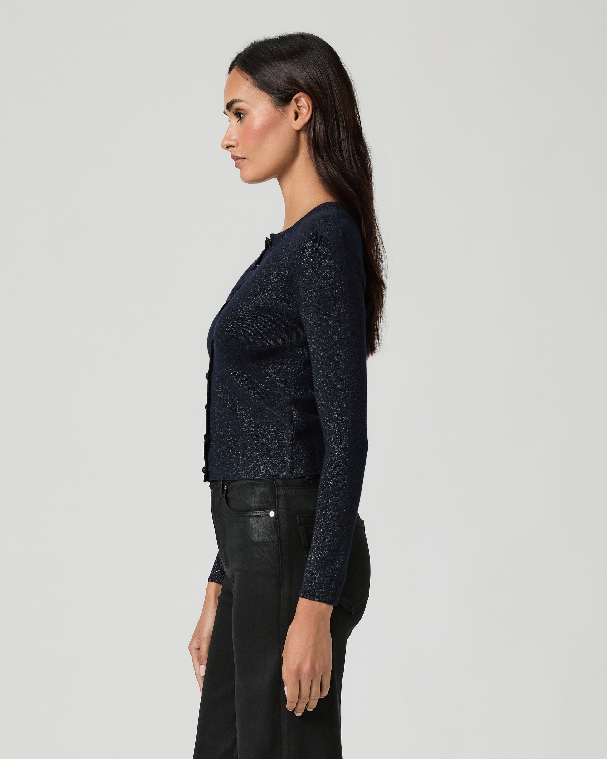 Anzu Cardigan - Navy Multi Sparkle XXS