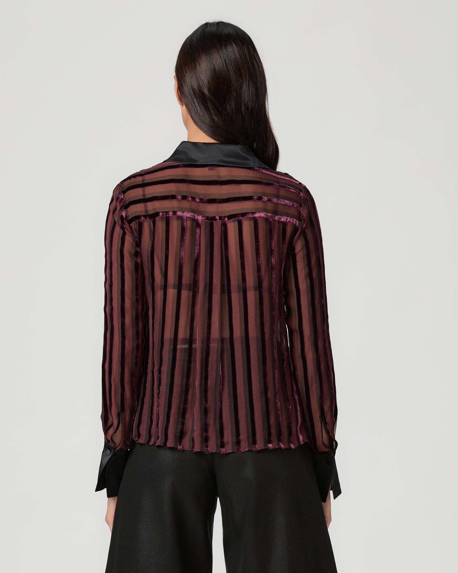 Mazzy Shirt - Aubergine/Black XXS