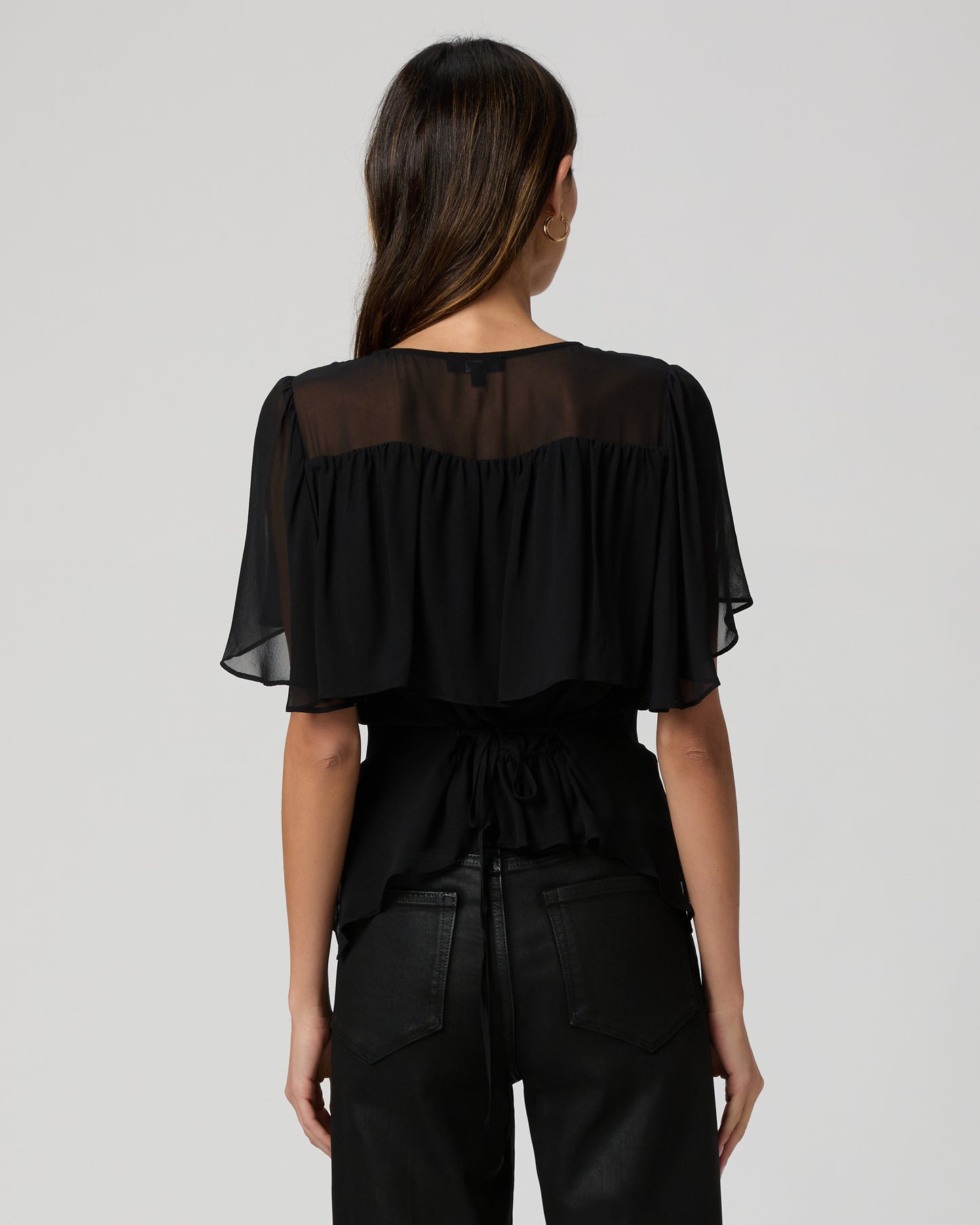 Willa Blouse - Black Silk XXS