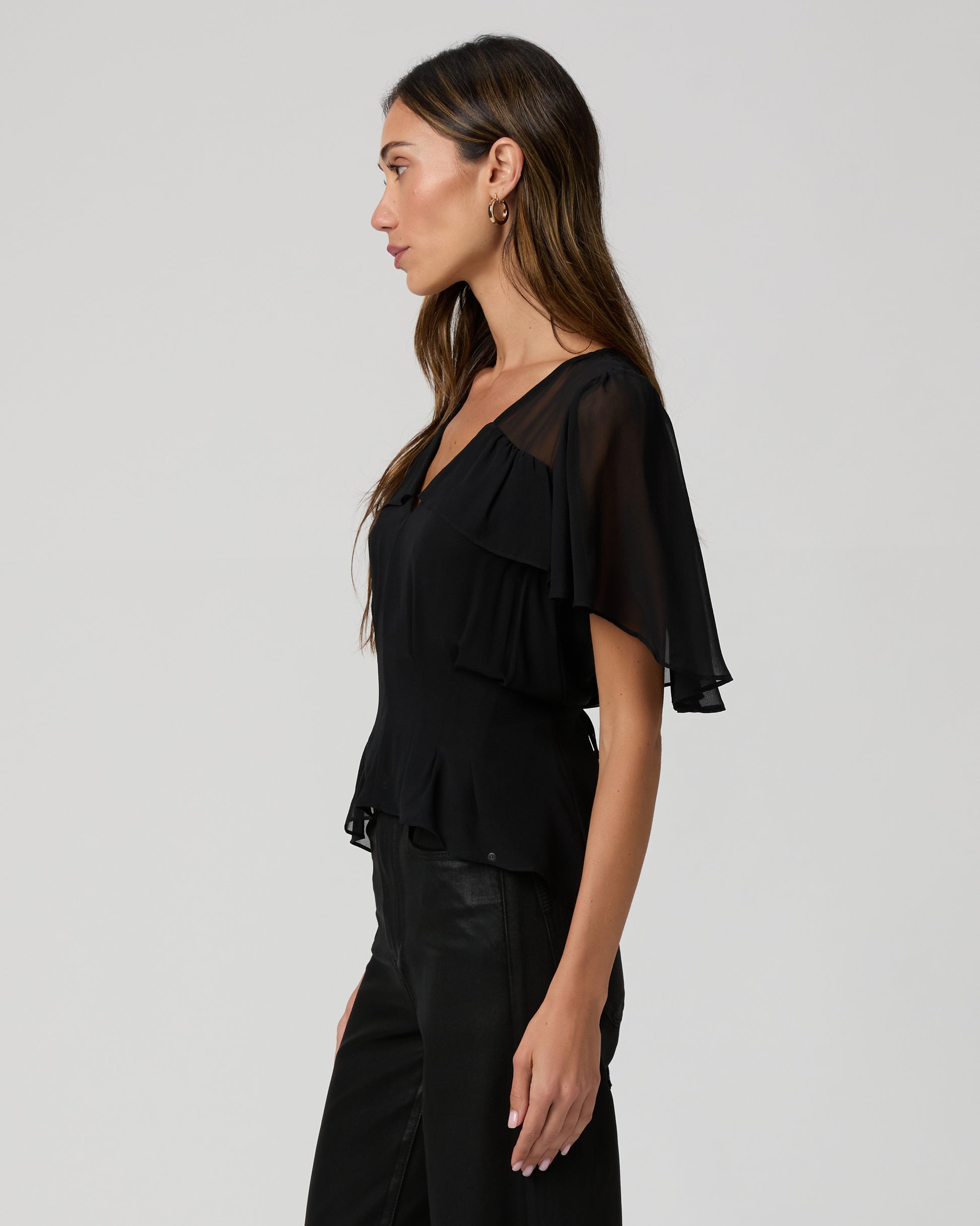 Willa Blouse - Black Silk XXS