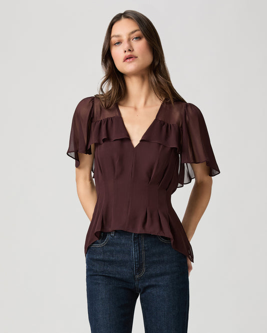 Willa Blouse - Aubergine XXS