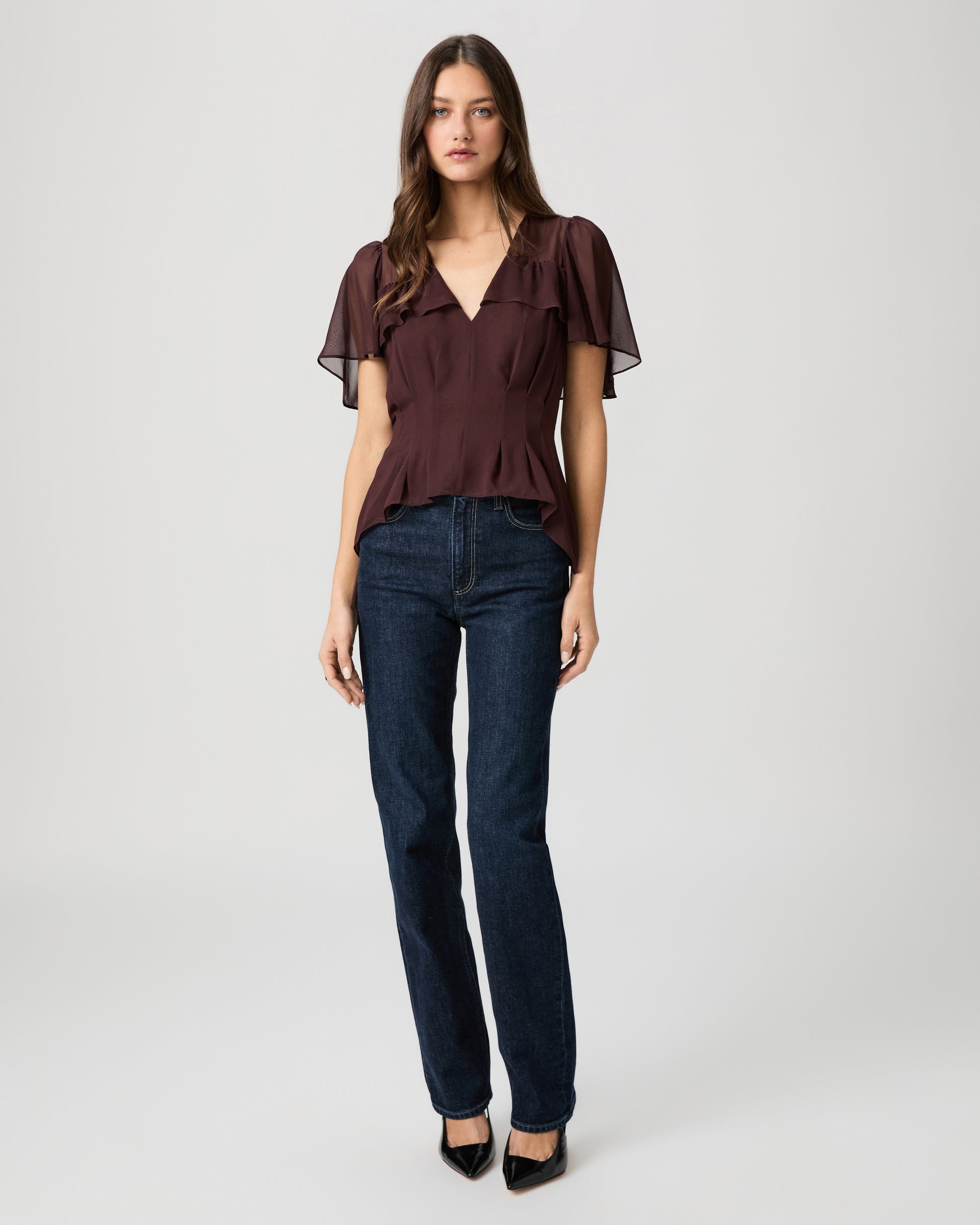 Willa Blouse - Aubergine XXS
