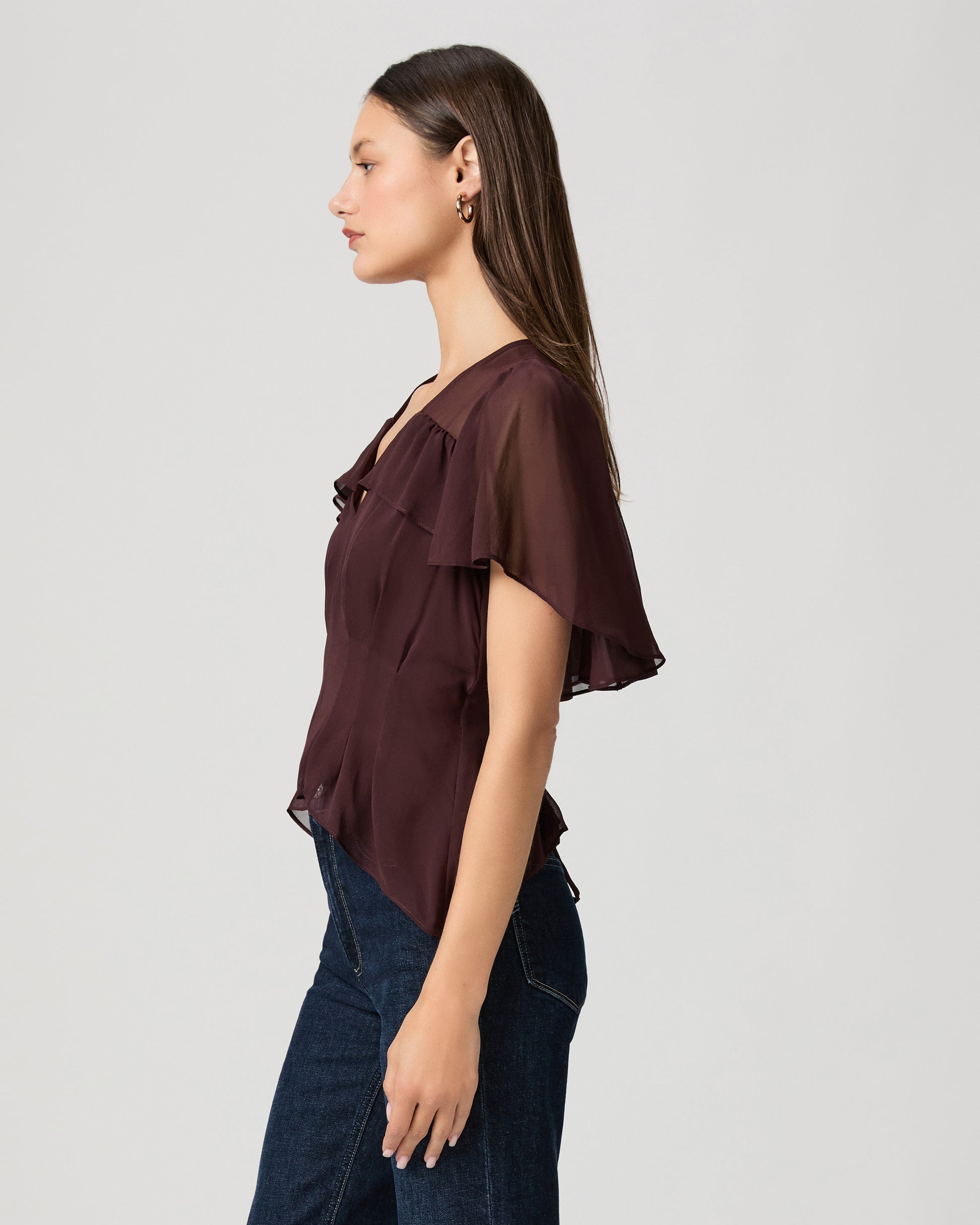 Willa Blouse - Aubergine XXS