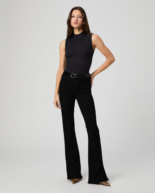 High Rise Laurel Canyon Bootcut - Black Shadow 23