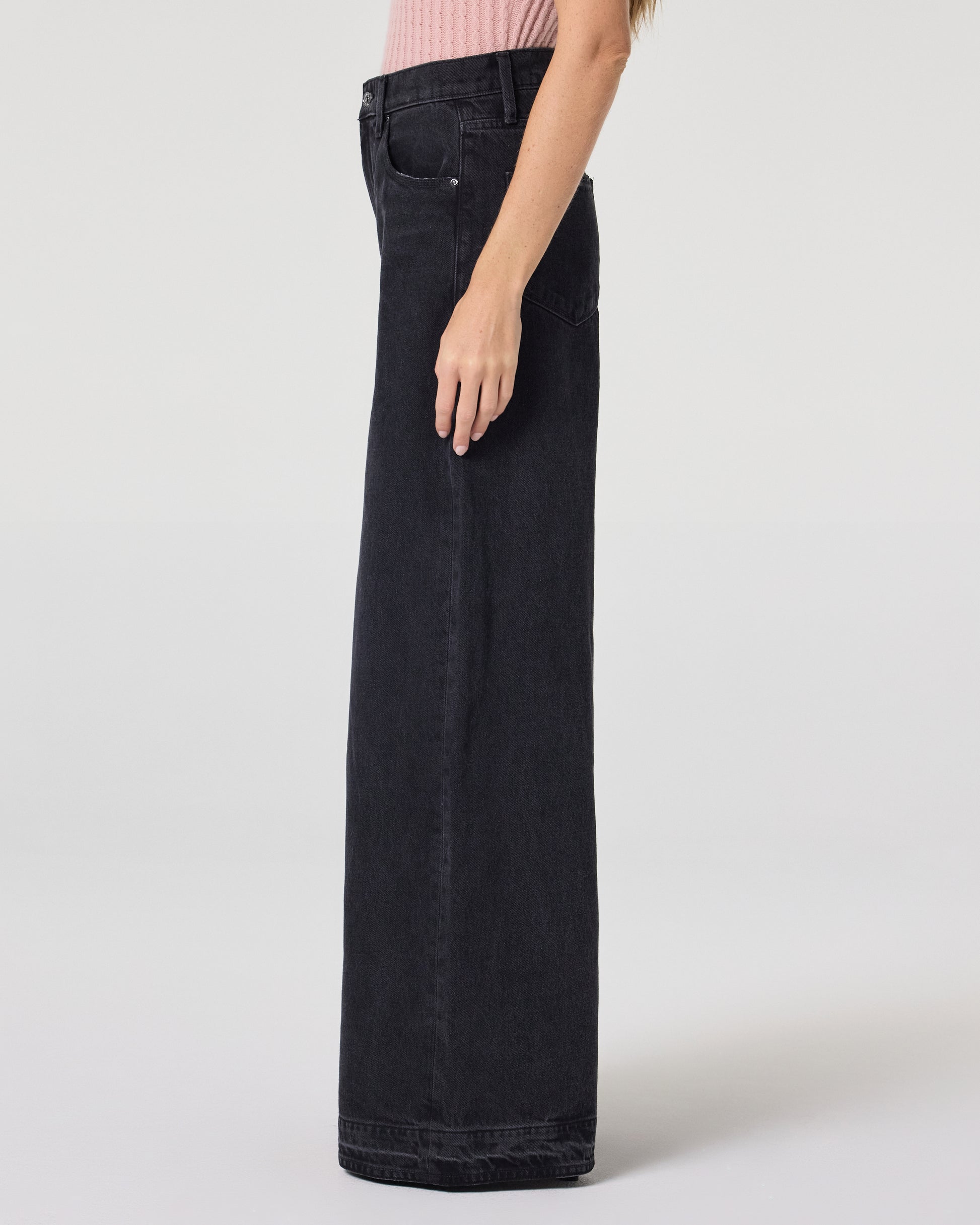 Cameron Wide Leg Jean - Boho Black 23