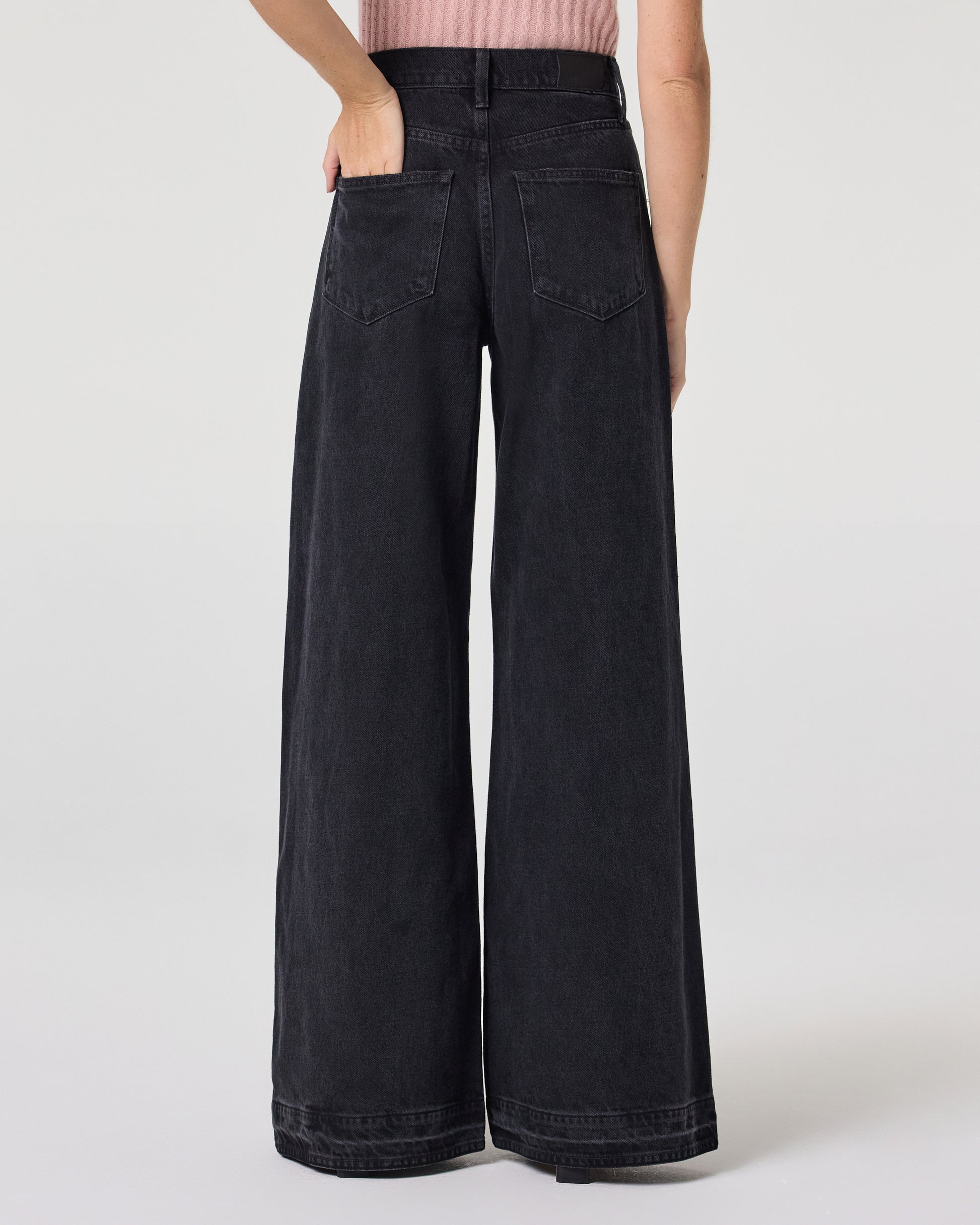 Cameron Wide Leg Jean - Boho Black 23