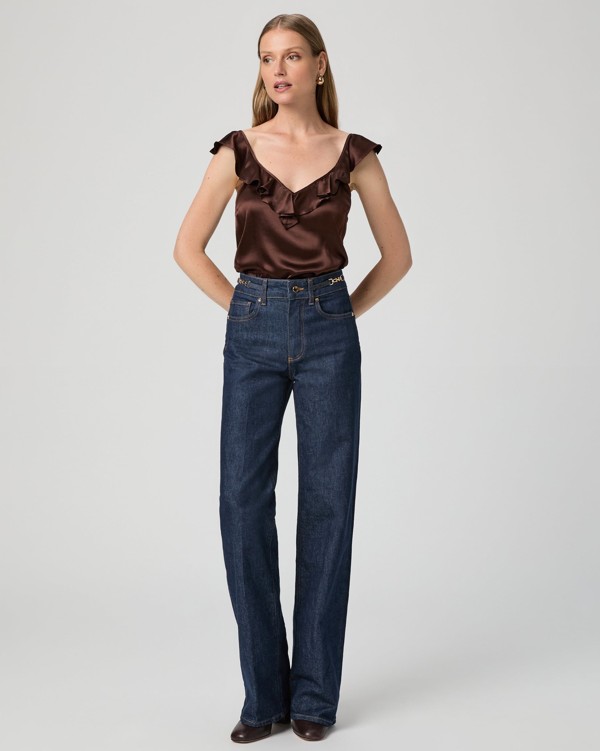 Sasha Wide Leg Jean - Amora 23
