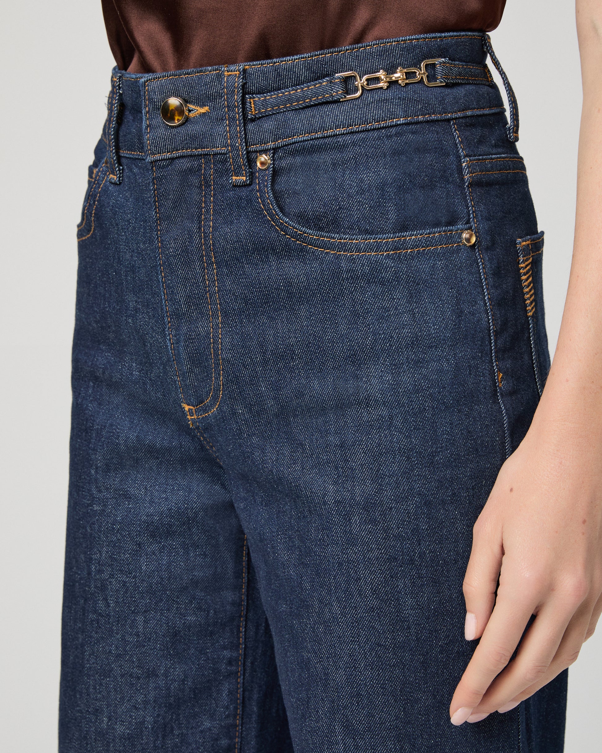 Sasha Wide Leg Jean - Amora 23