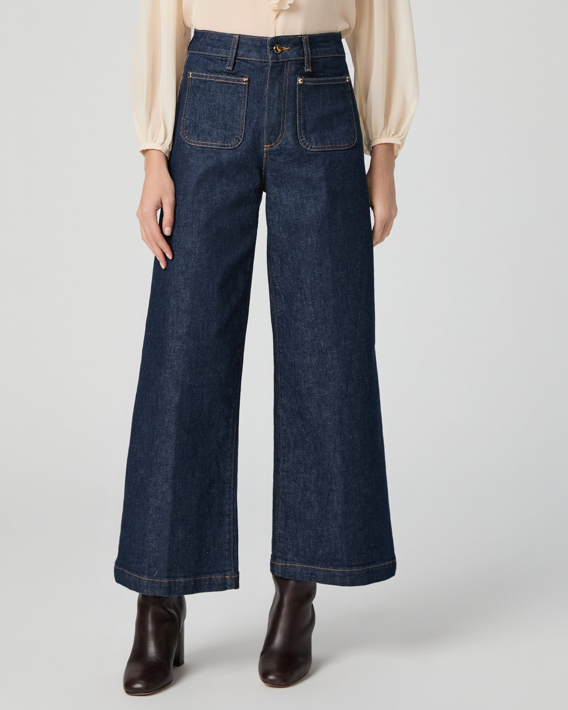 Harper Ankle Wide Leg Jean - Amora 23