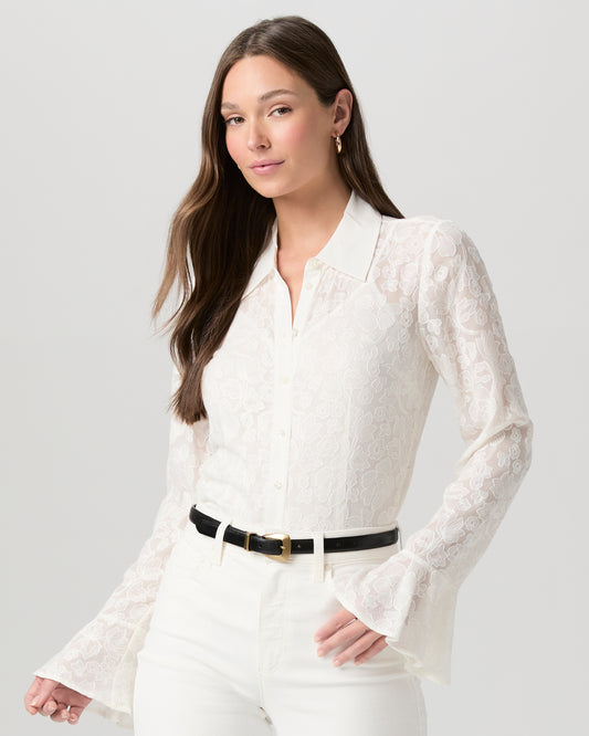 Tahoma Shirt - White Silk XXS