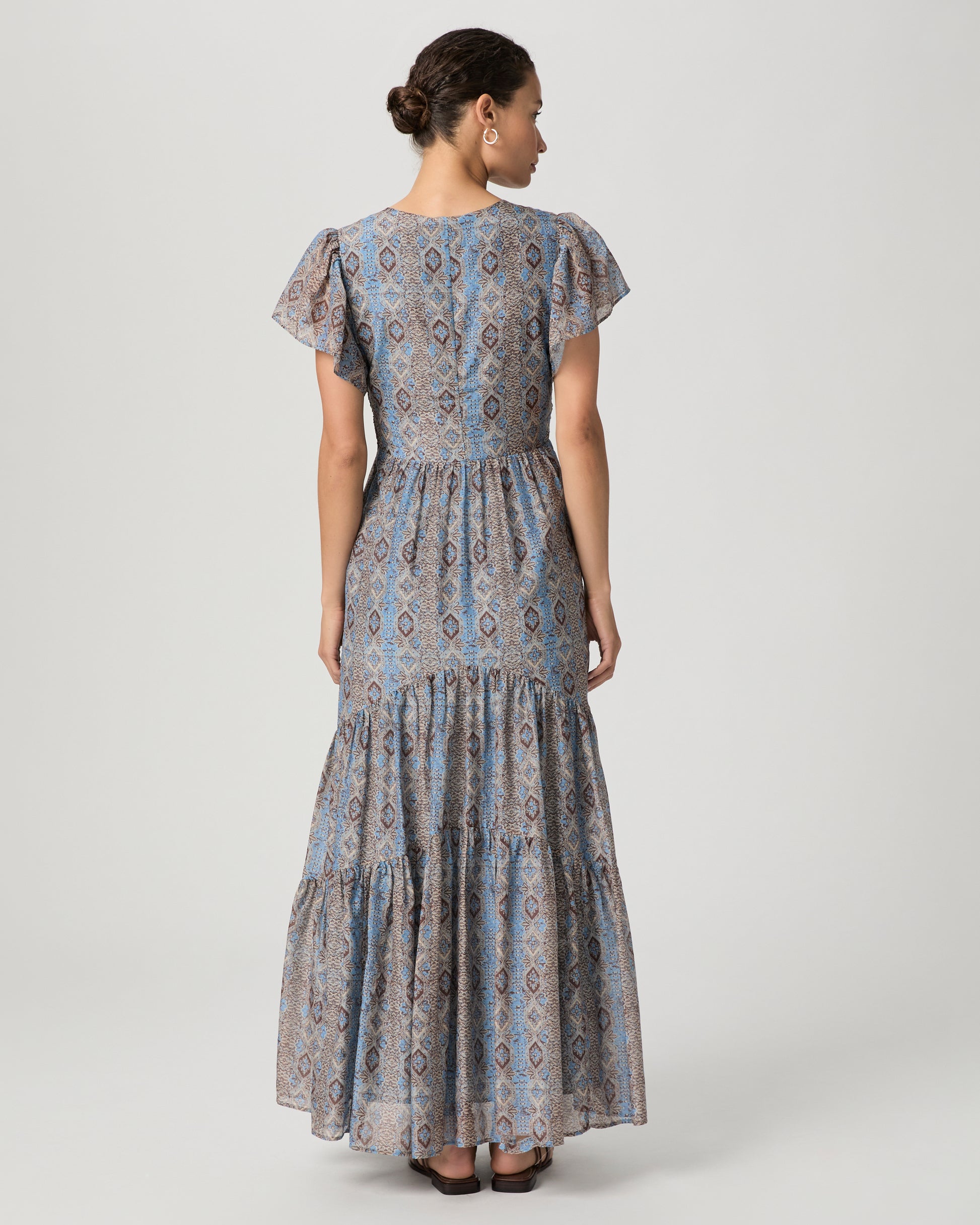 Kinga Dress - Slate Blue Multi 00