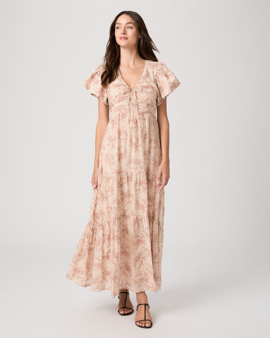 Kinga Dress - Bone / Sunset 00