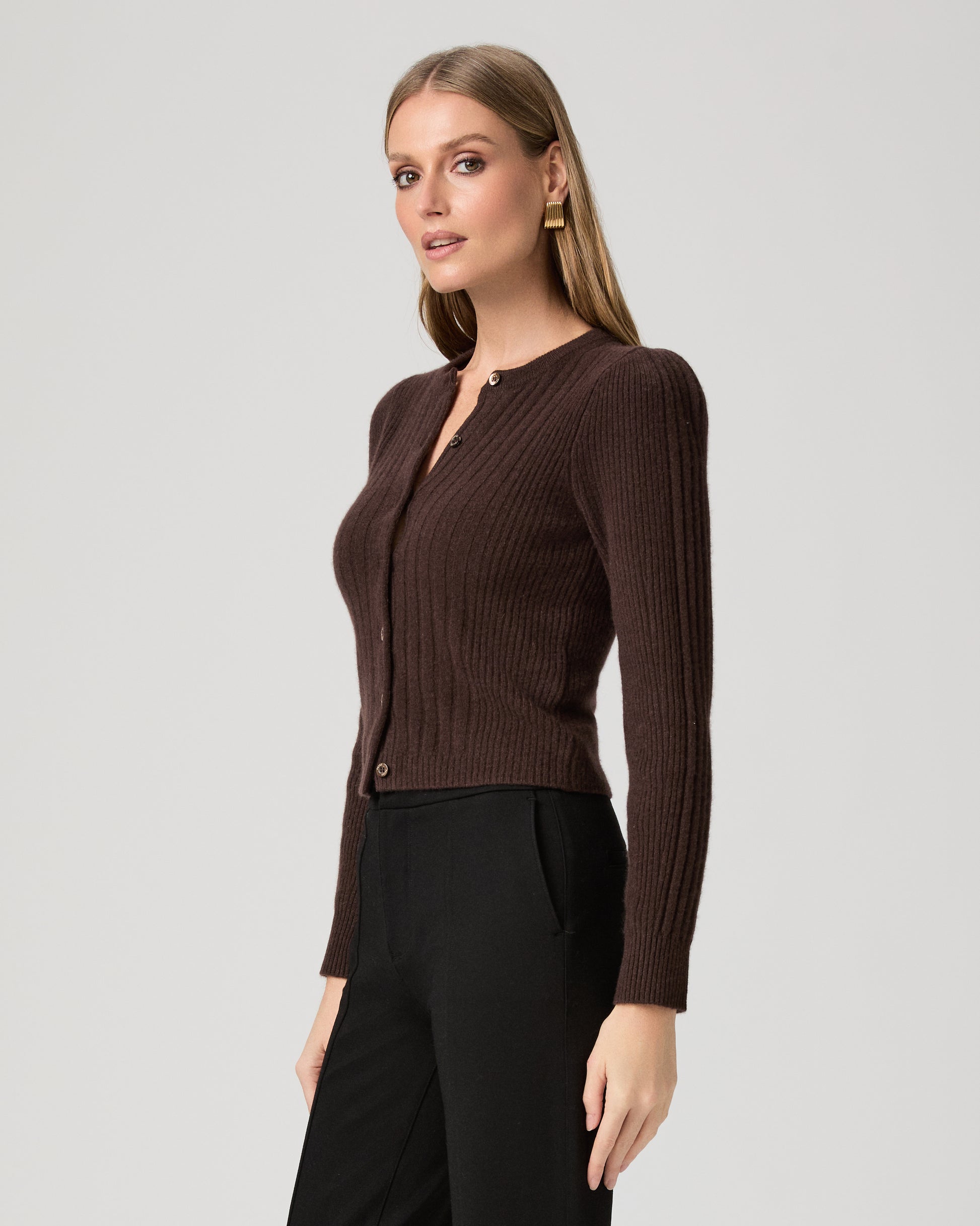 Allessandro Cardigan - Dark Chocolate XXS