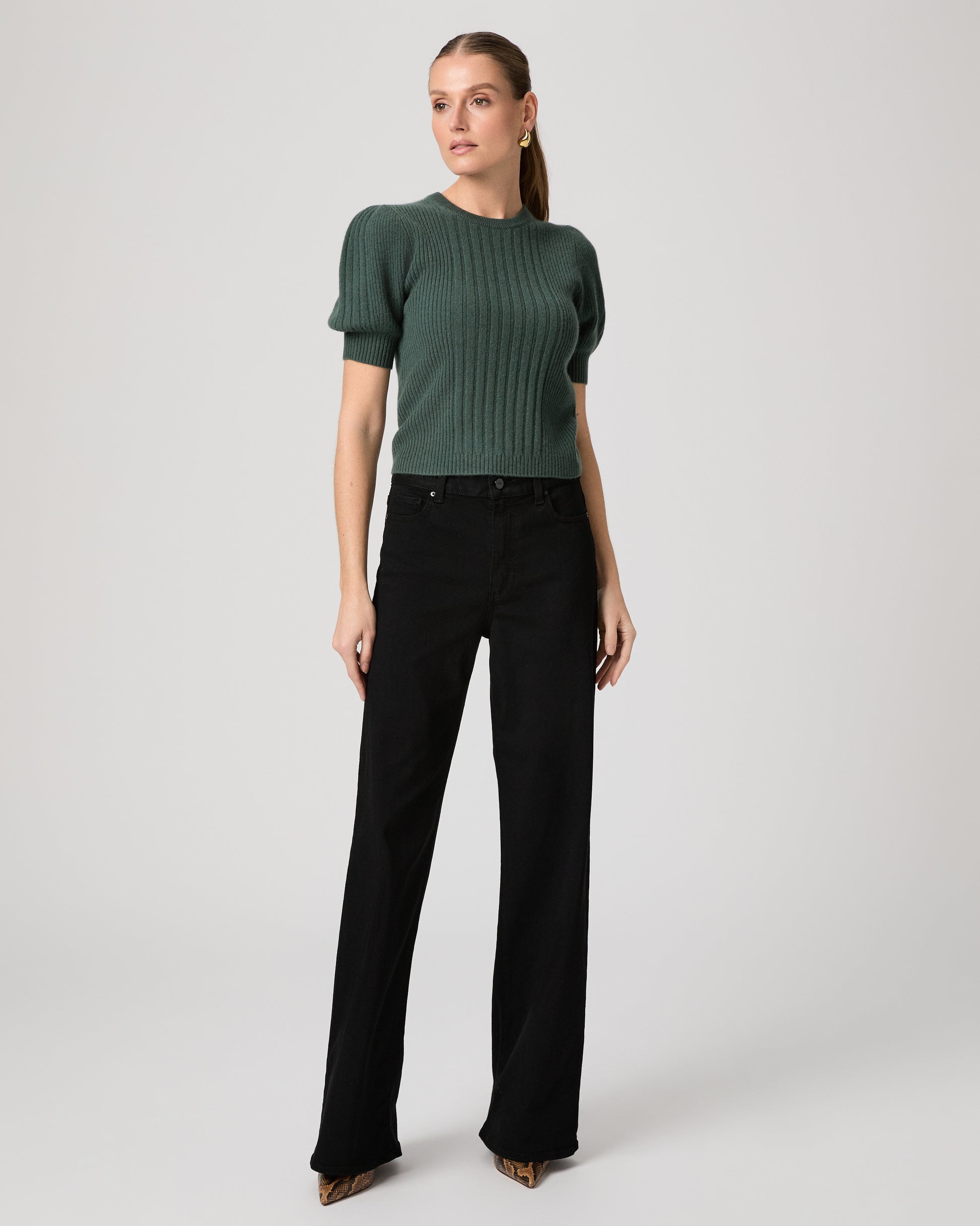 Kato Top - Fern Green Cashmere XXS