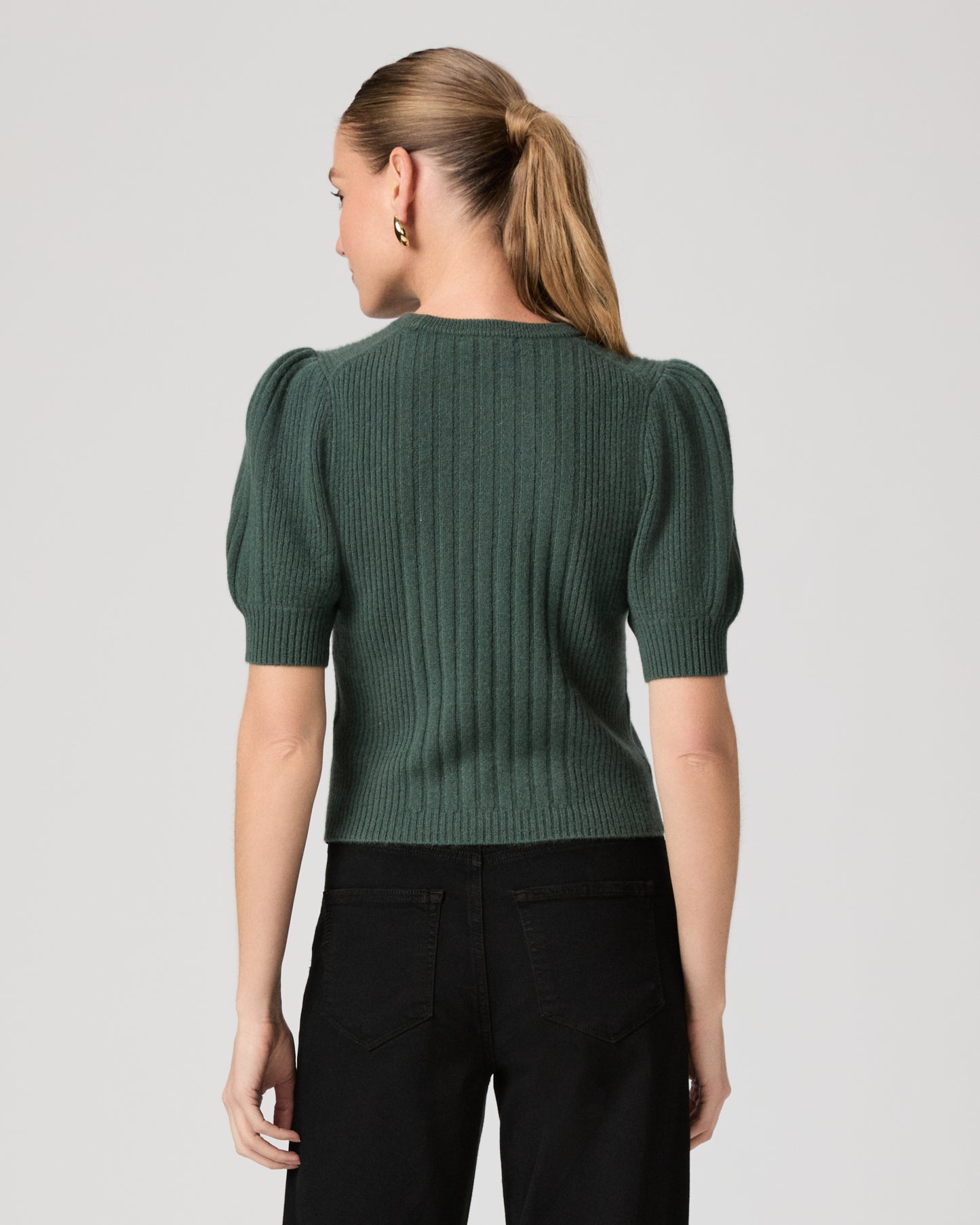 Kato Top - Fern Green Cashmere XXS