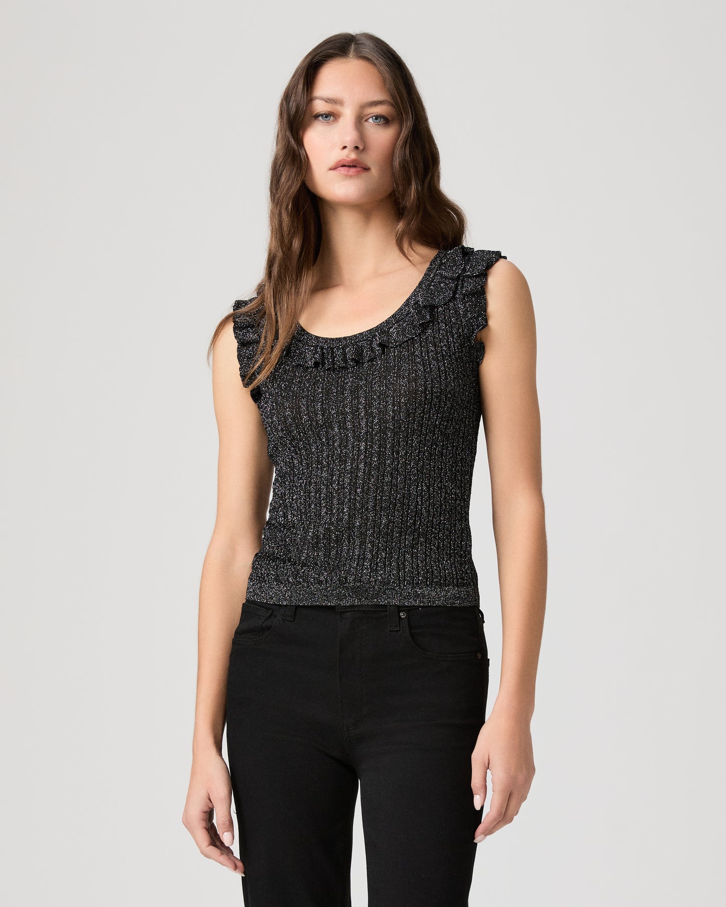 Clareen Sweater Tank - Black XXS