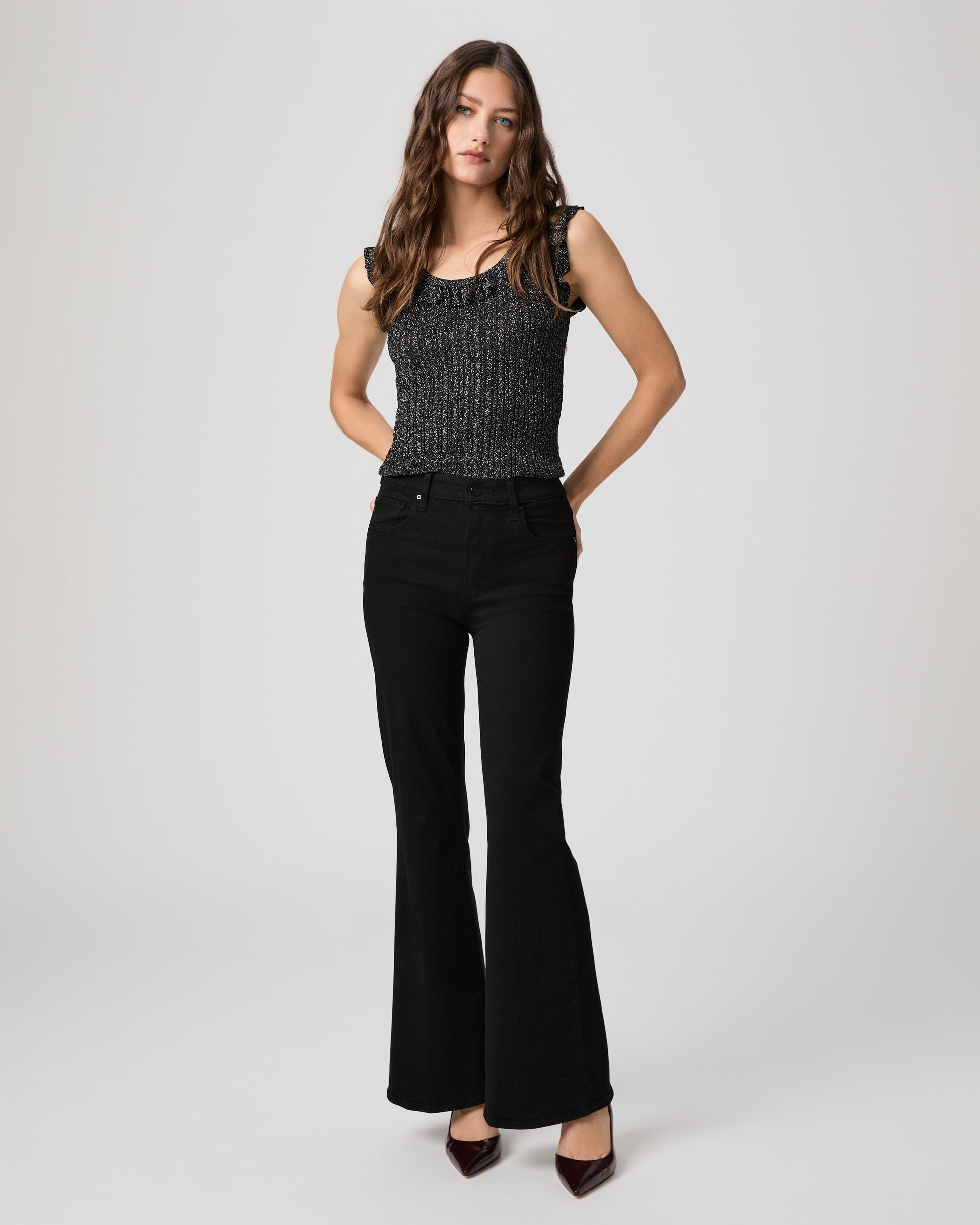 Clareen Sweater Tank - Black XXS