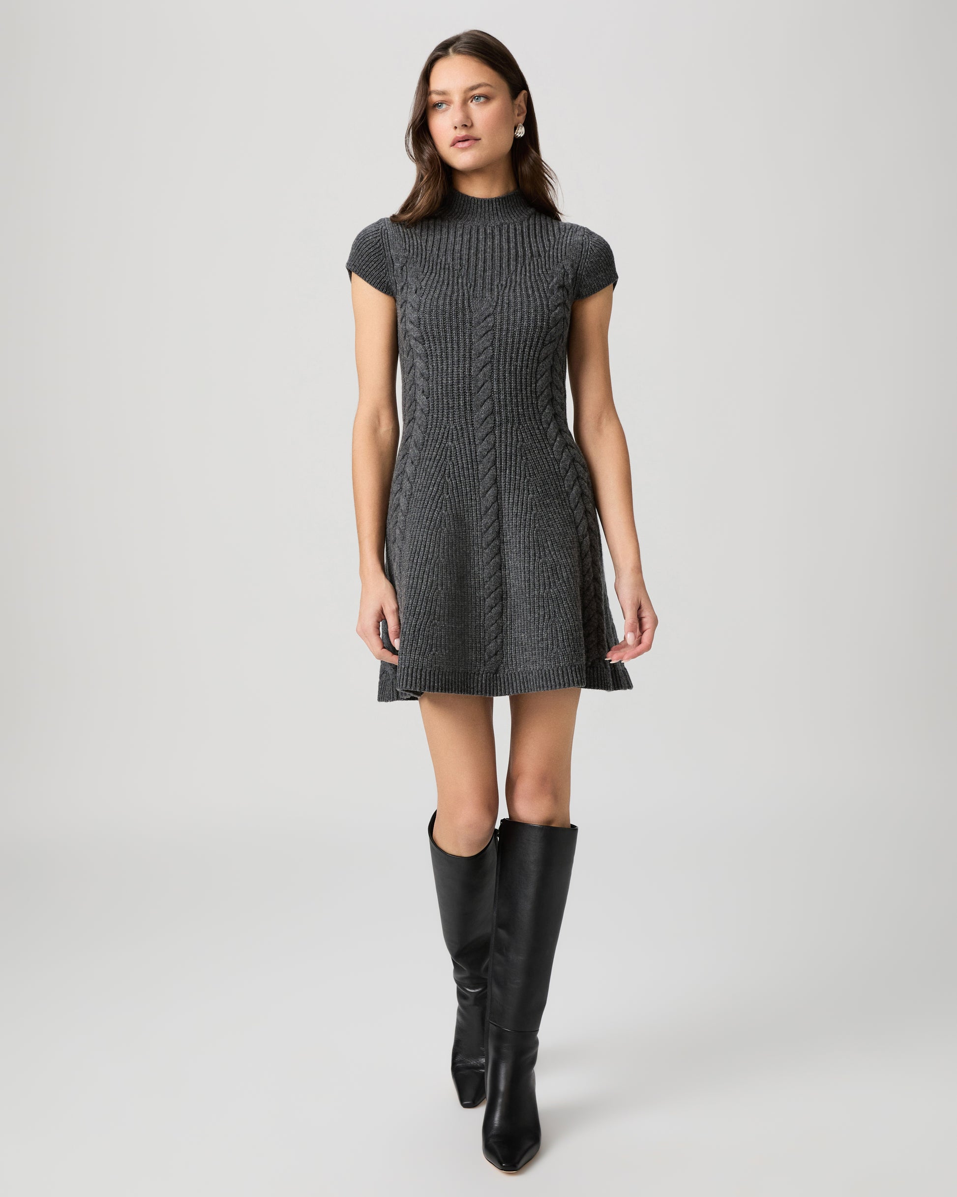 Freya Dress - Dark Charcoal XXS