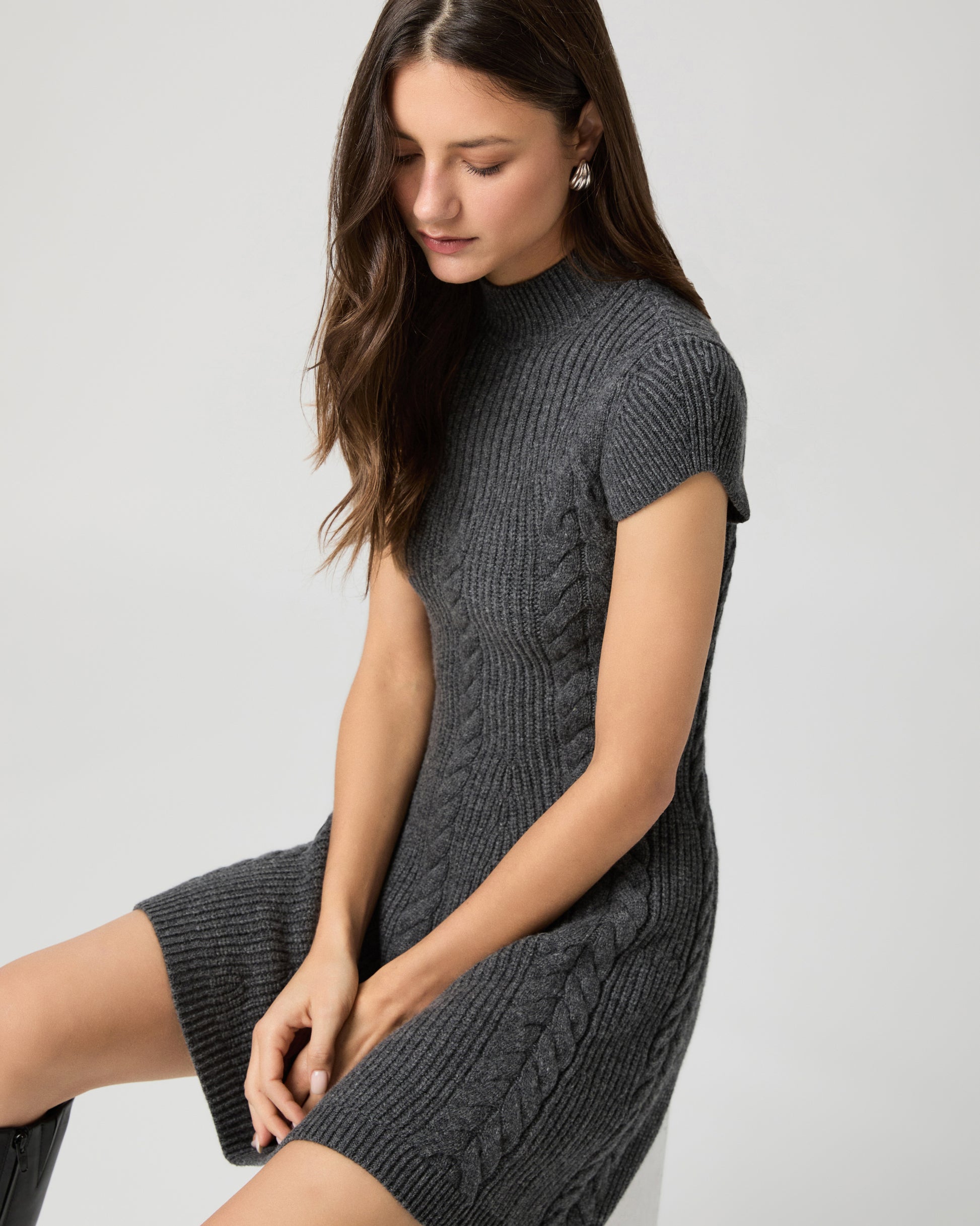 Freya Dress - Dark Charcoal XXS