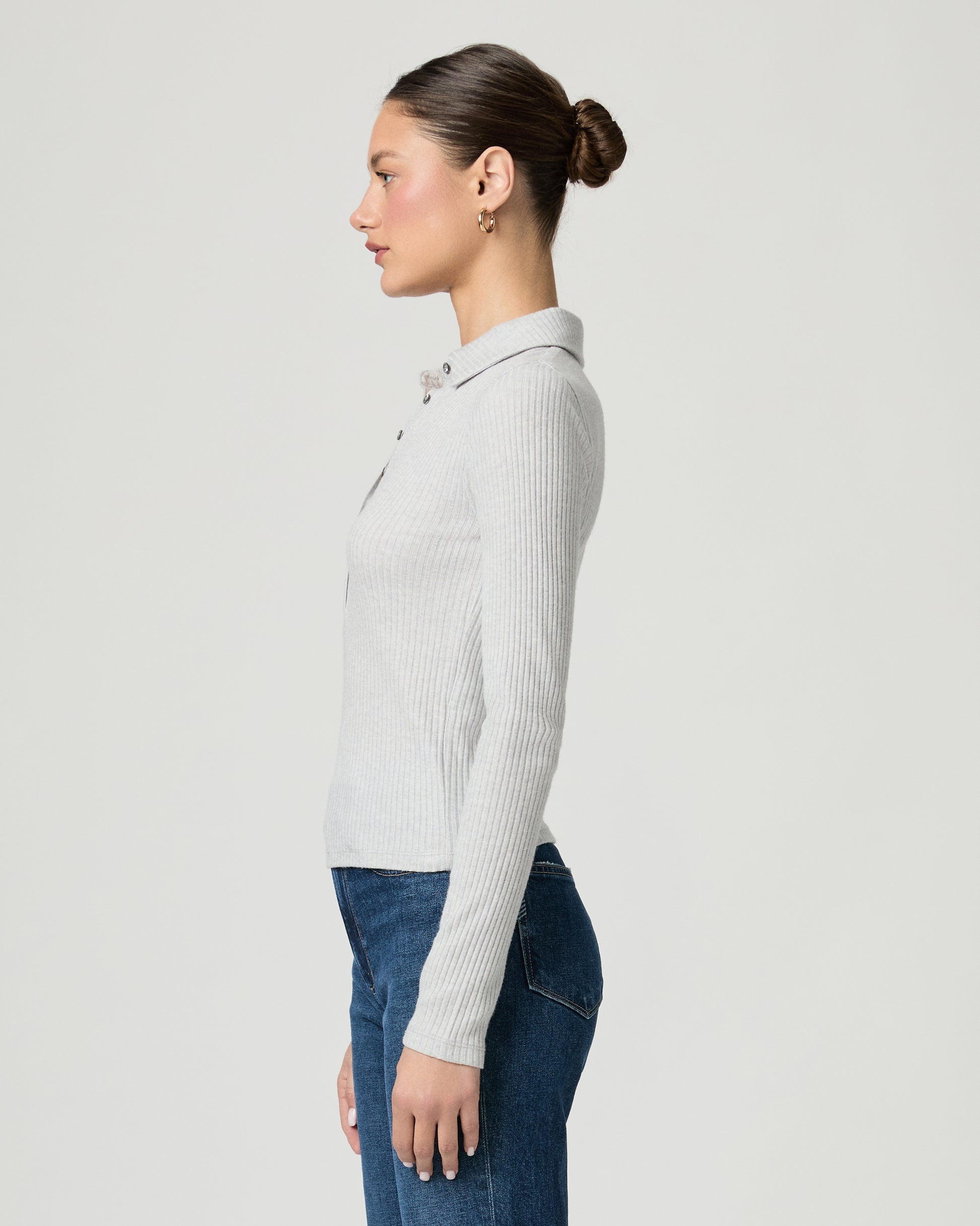 Eden Top - Heather Grey XXS