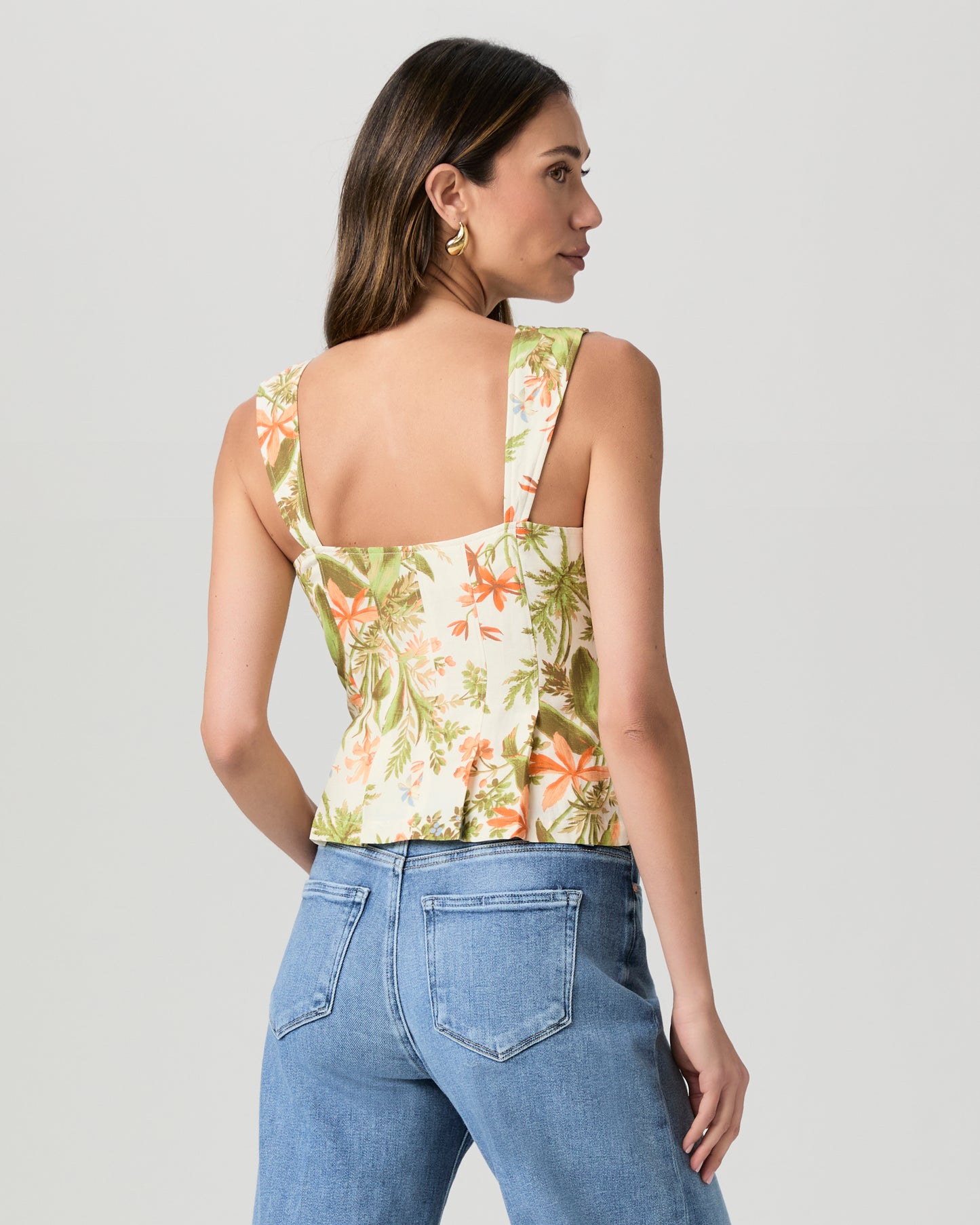 Coralee Top - Oyster White Multi 00