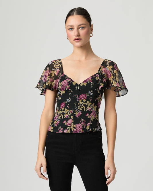 Kiko Top - Black Multi Silk 00
