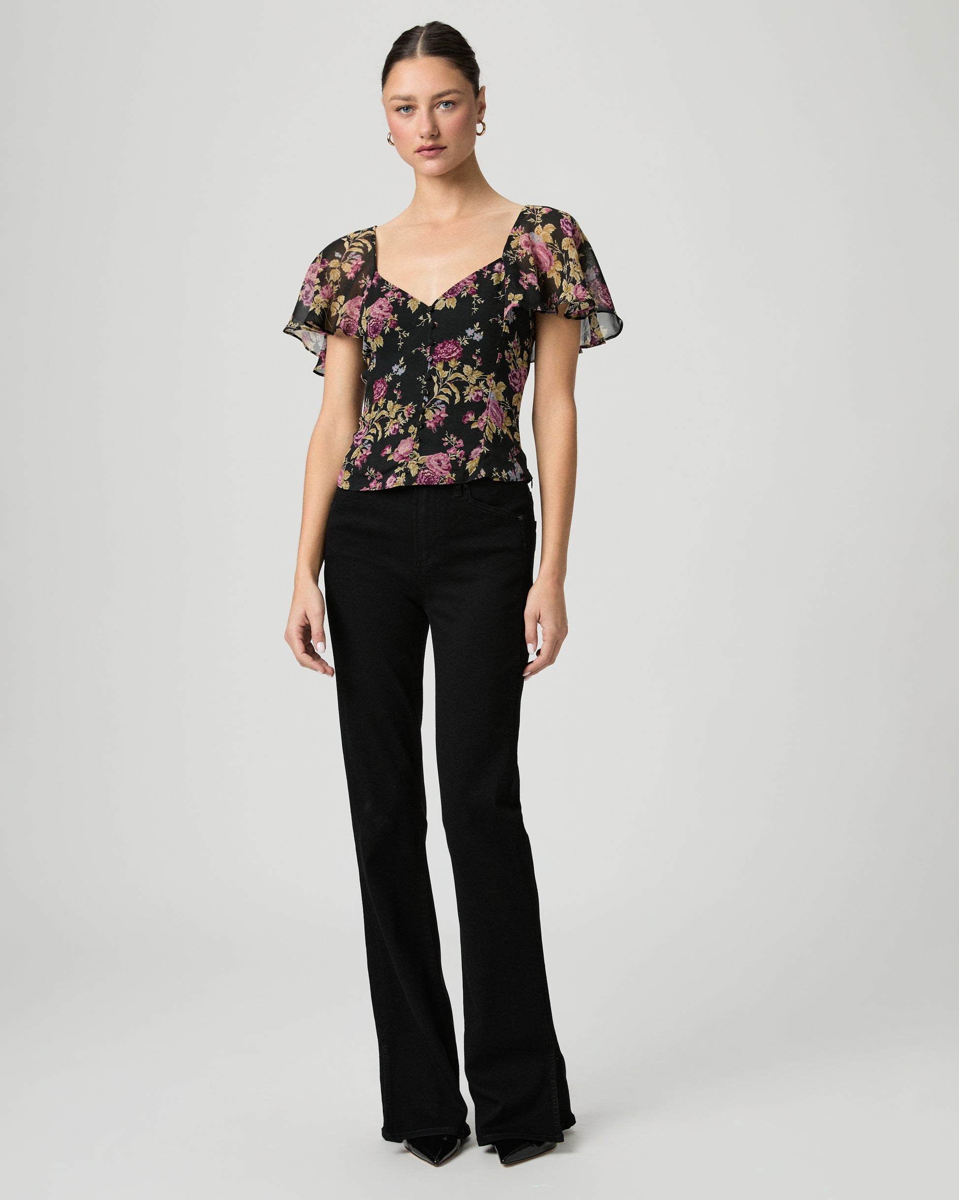 Kiko Top - Black Multi Silk 00