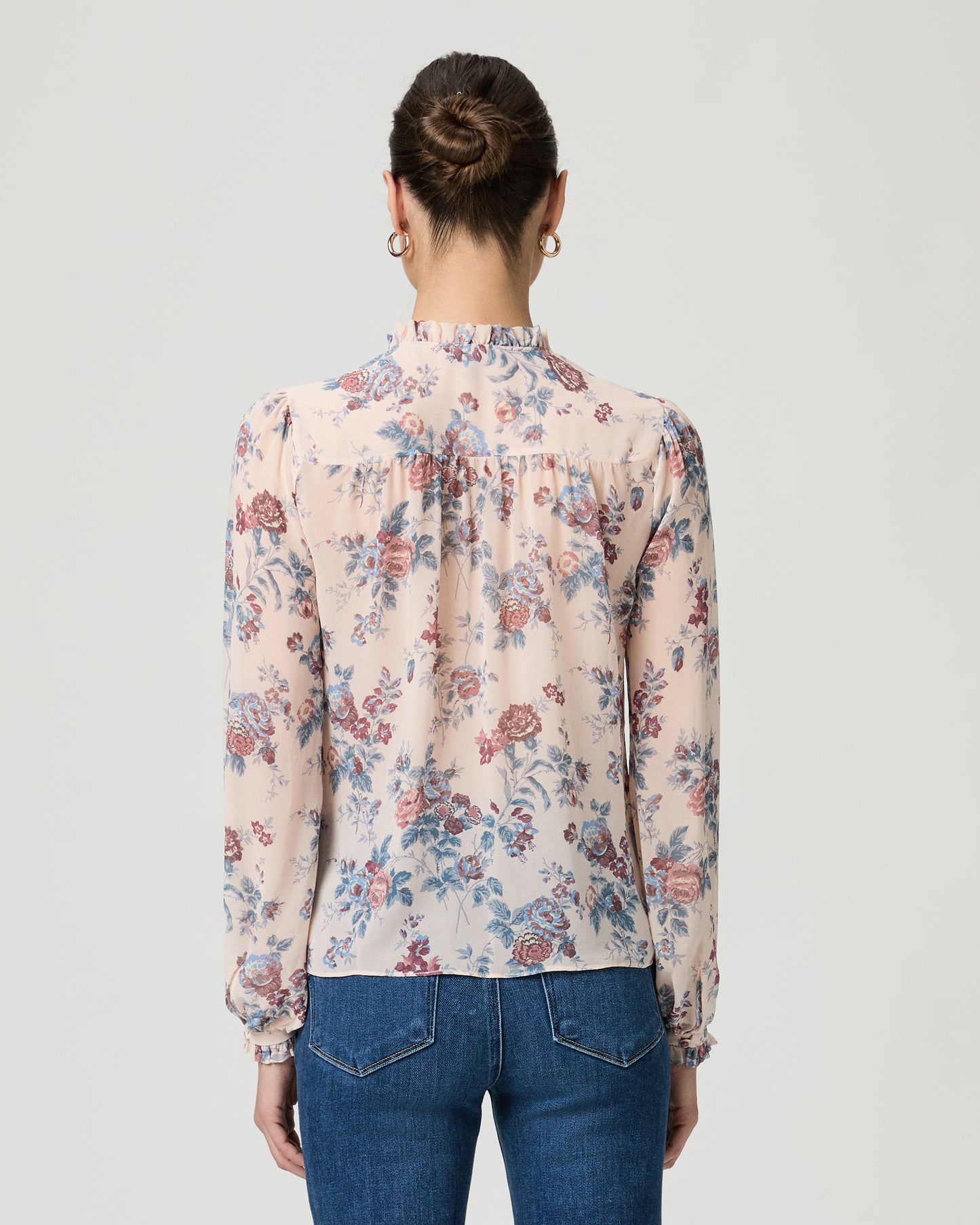 Lula Blouse - Cherry Blossom Multi Silk XXS