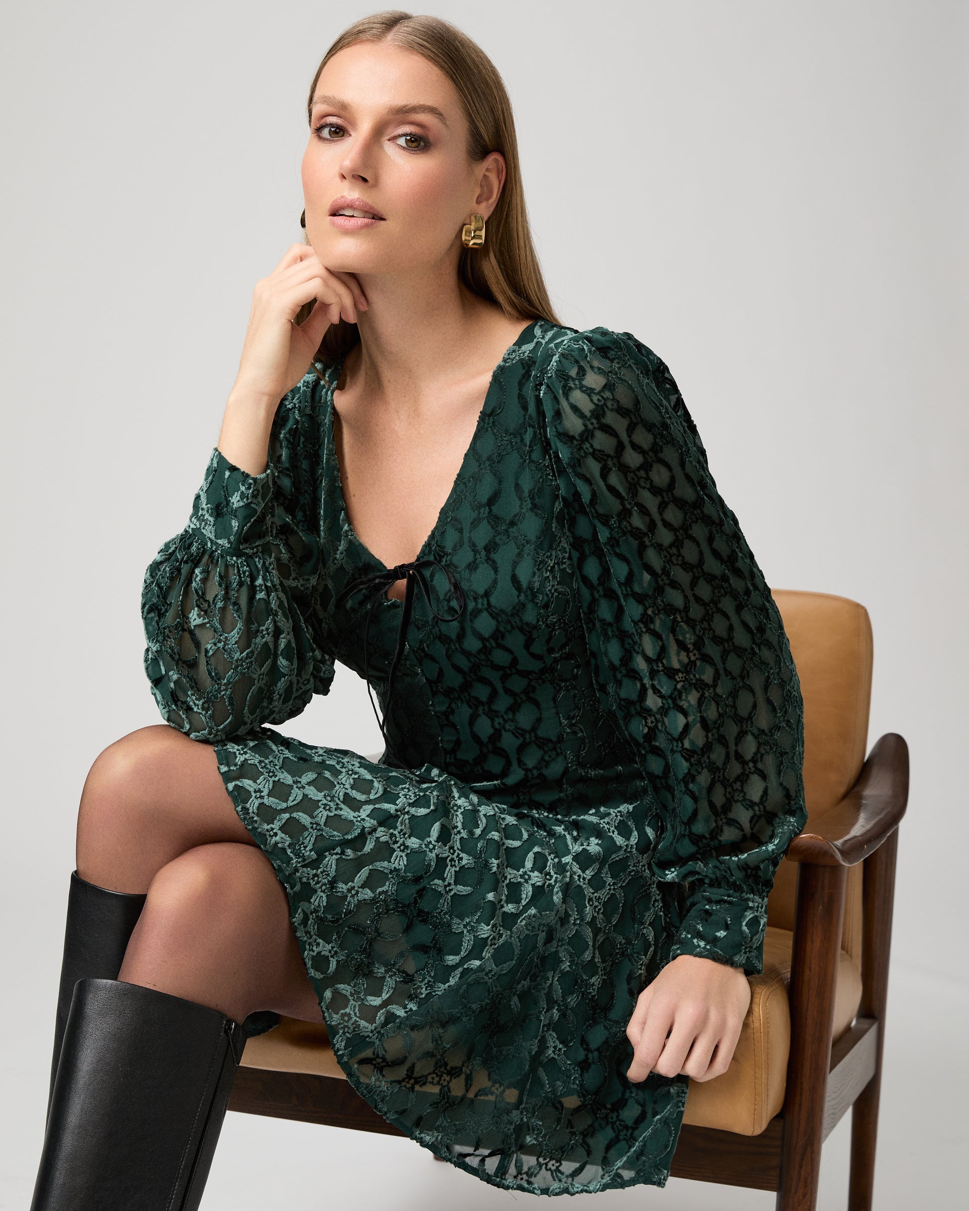 Ambrose Dress - Deep Emerald 00